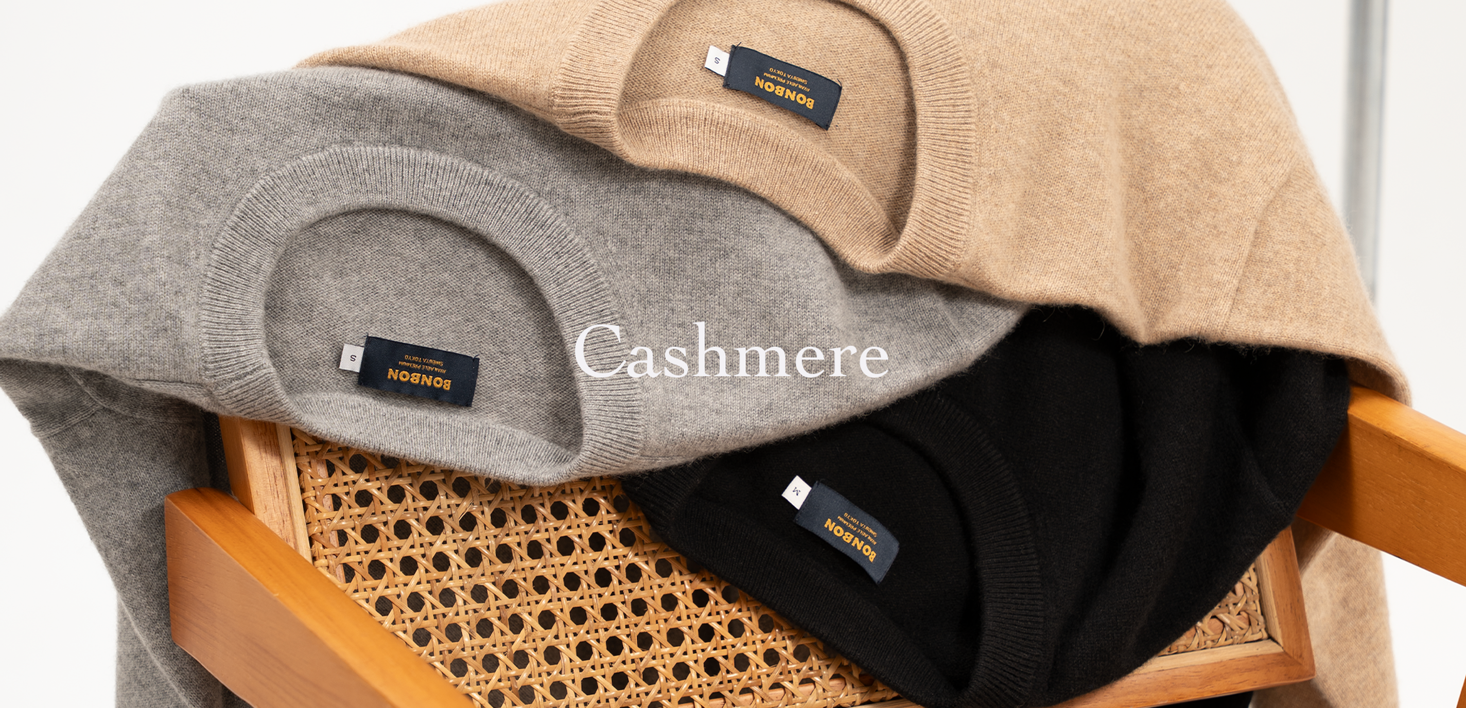 Material Vol.2 カシミヤクルーネックセーター