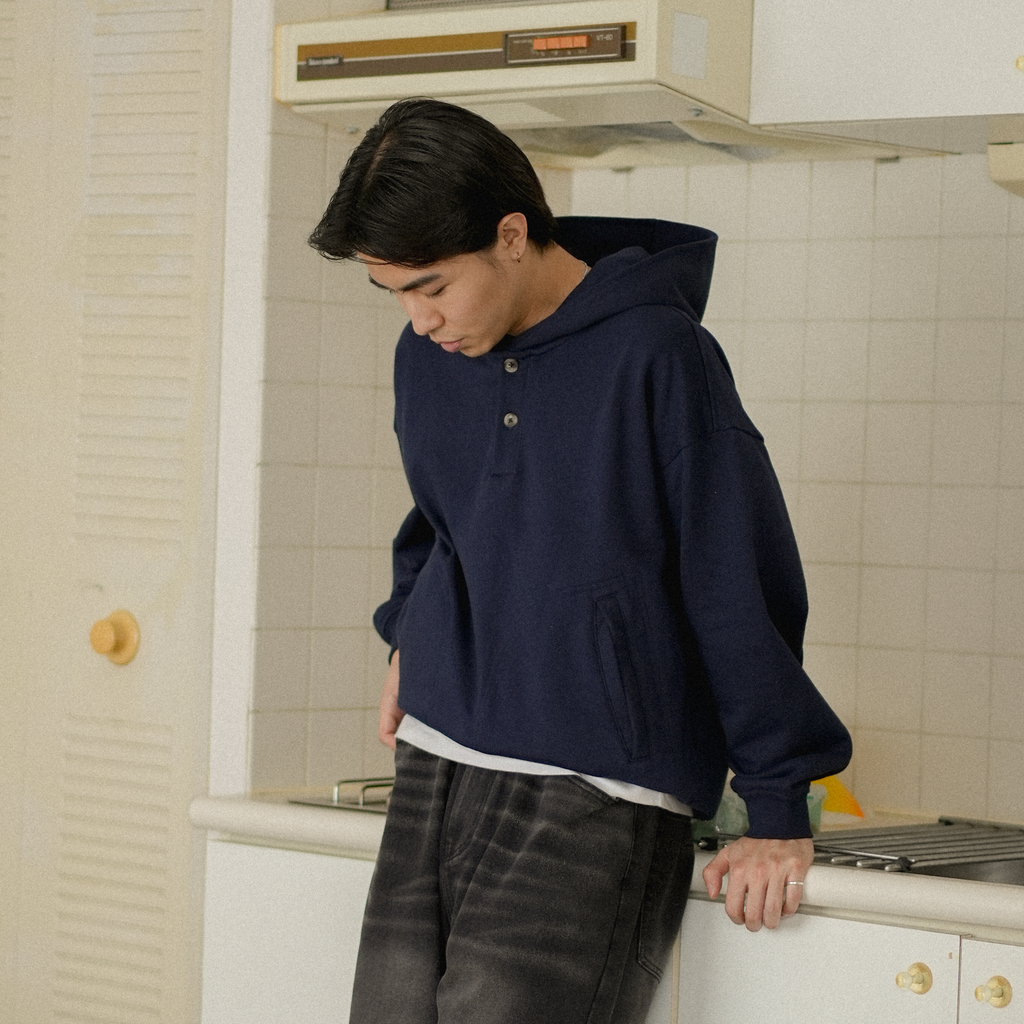 Heavyweight Half Snap Hoodie B5038 シティボーイ シティーボーイ