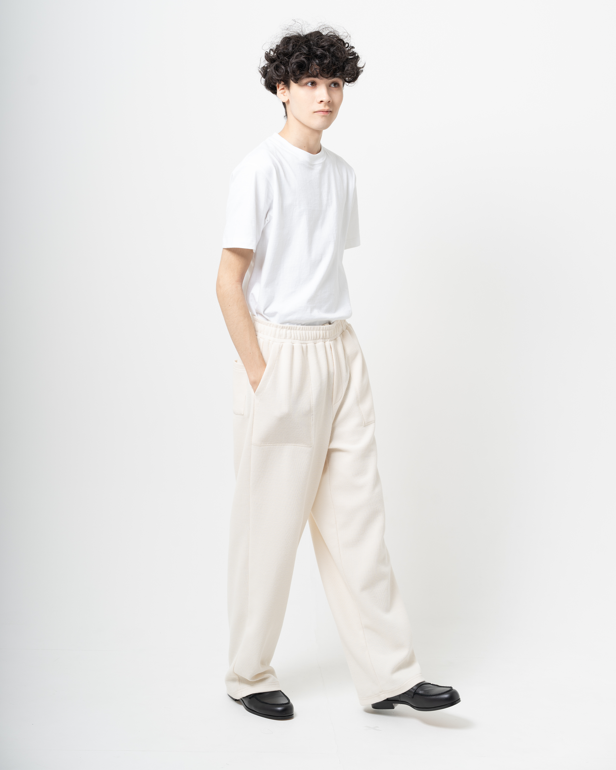 ストレートワッフルパンツ B5066