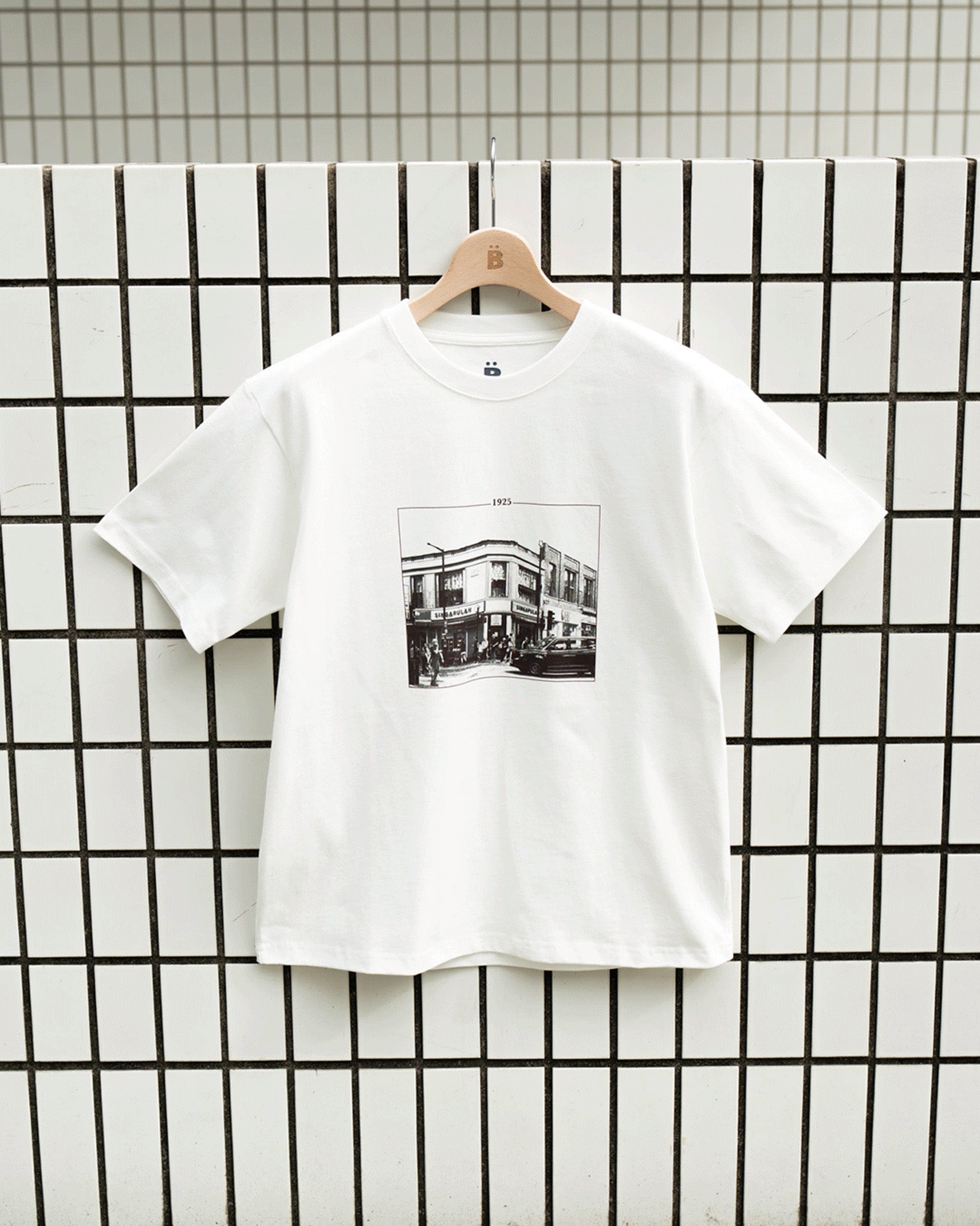 レトロプリントTシャツ B5101