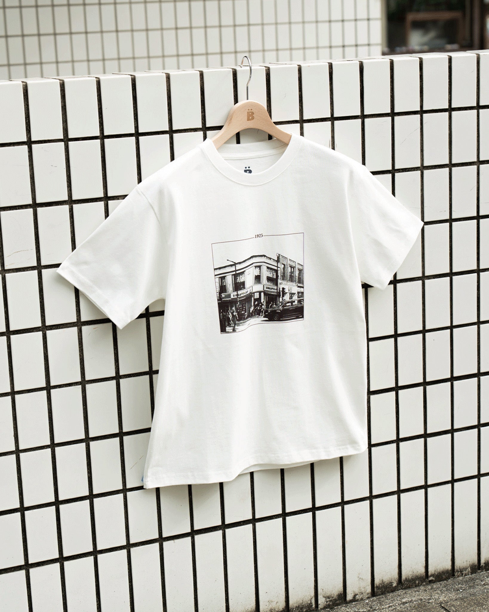 レトロプリントTシャツ B5101