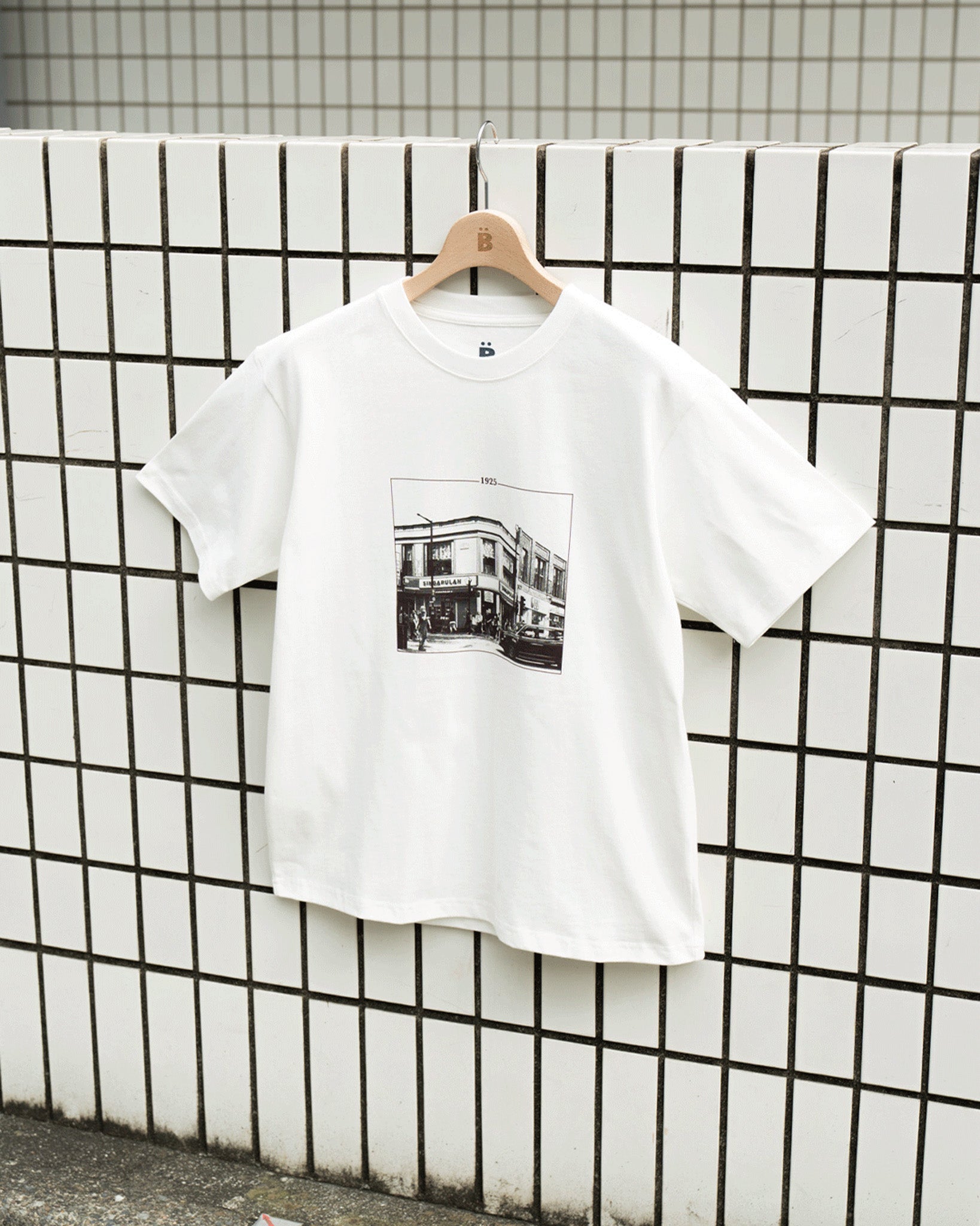 レトロプリントTシャツ B5101