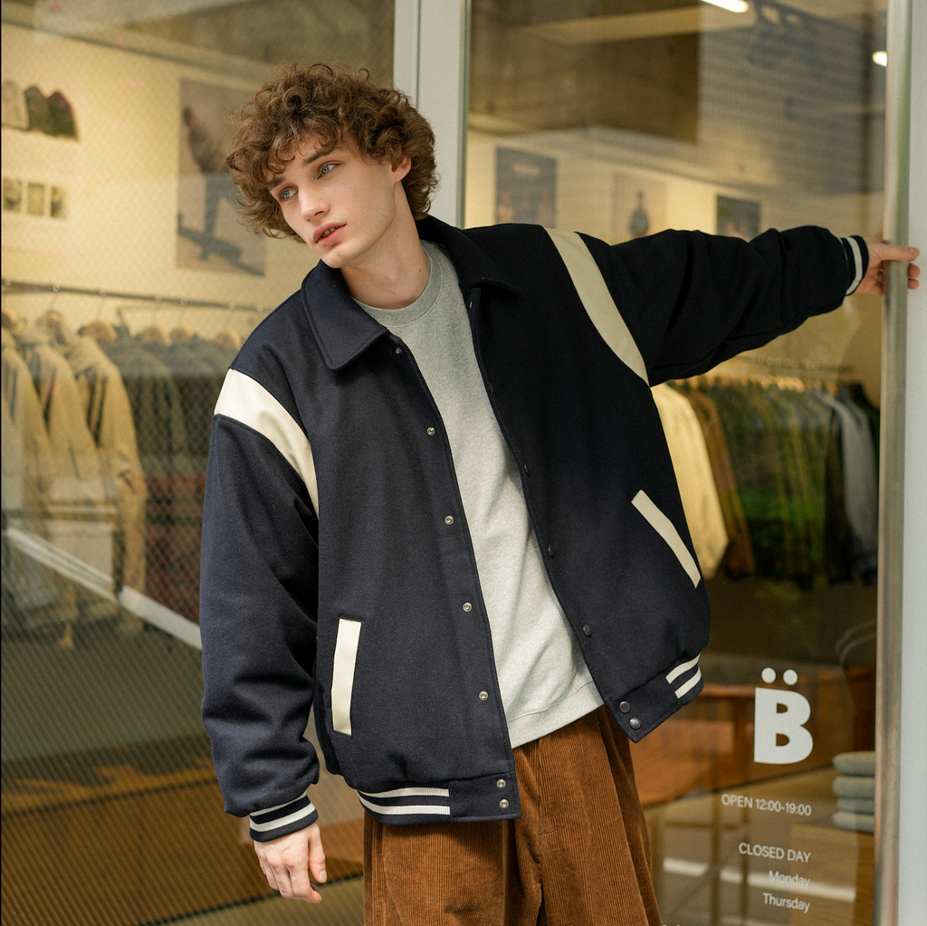 BLUETOWN WOOL STADIUM JACKET B5017 シティガール シティボーイ BLUETOWN WOOL STADIUM JACKET B5017 シティガール シティボーイ
