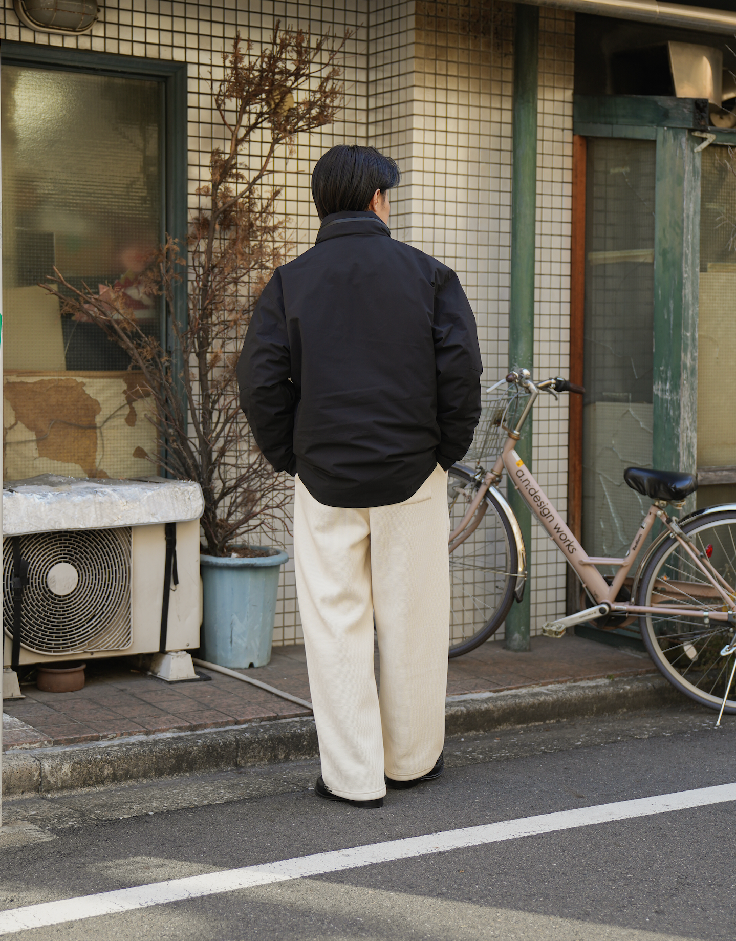 フリースワッフルパンツ B5032