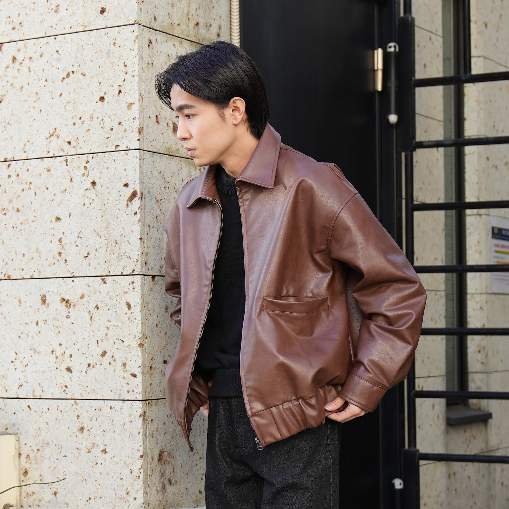 予約販売】BLUETOWN PUレザージャケット B5041 シティガール 予約販売】BLUETOWN PUレザージャケット B5041 シティガール
