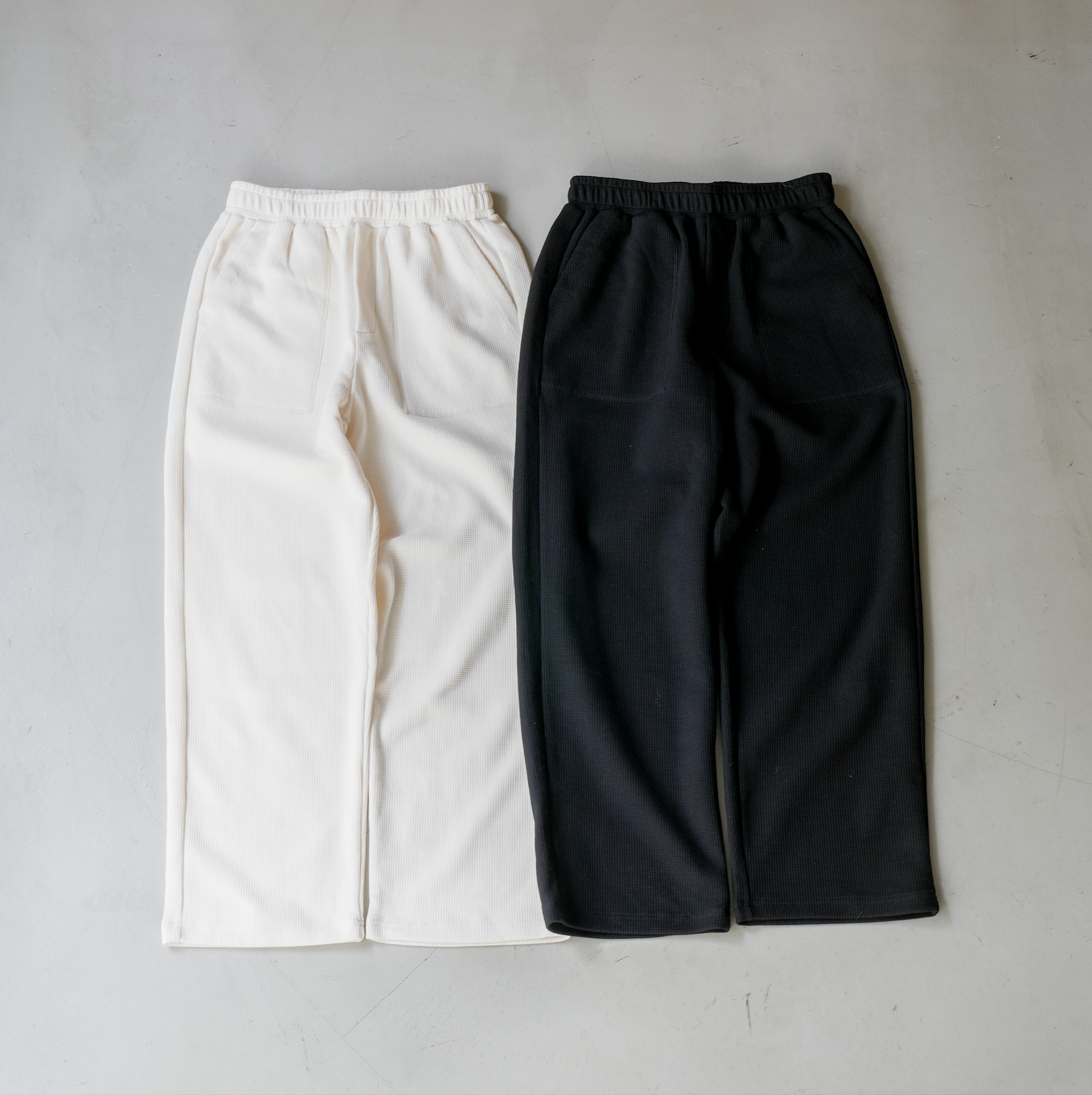 ストレートワッフルパンツ B5066