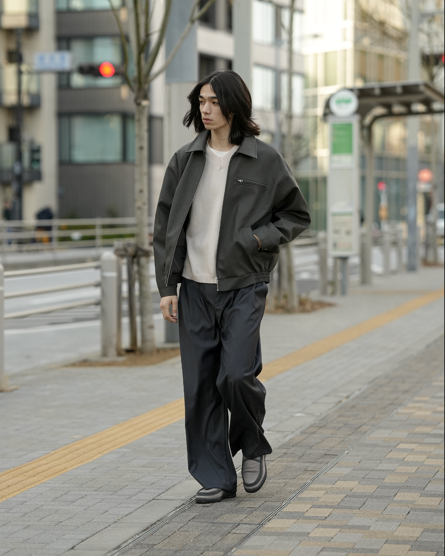 PUレザージャケット B5009