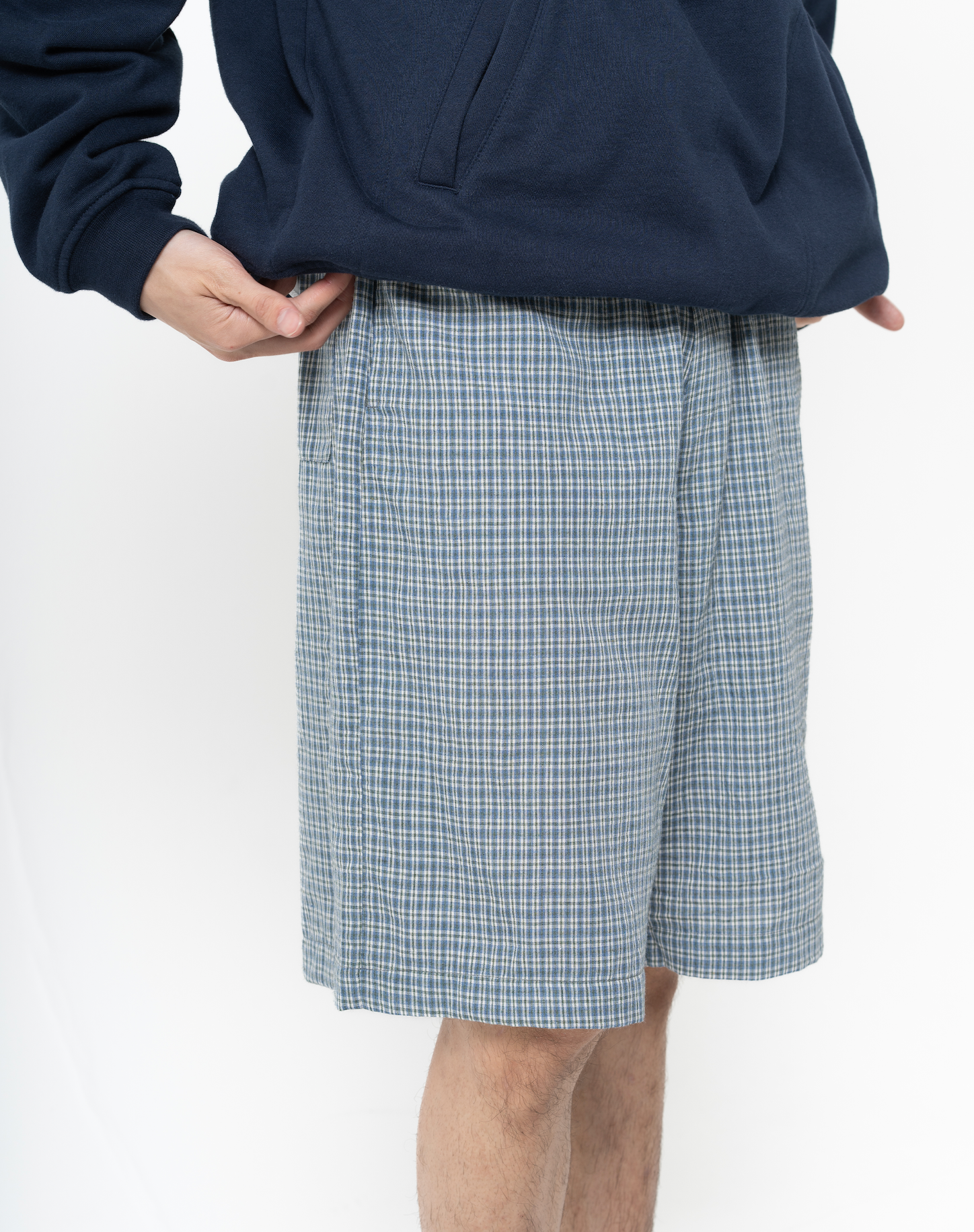 チェックハーフパンツ B5049
