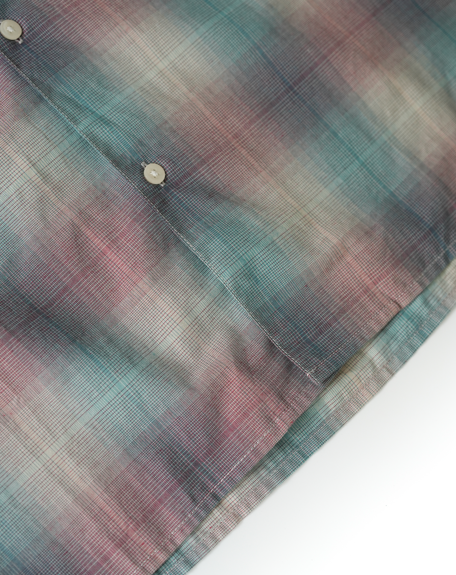 オープンカラーチェックシャツ B5088