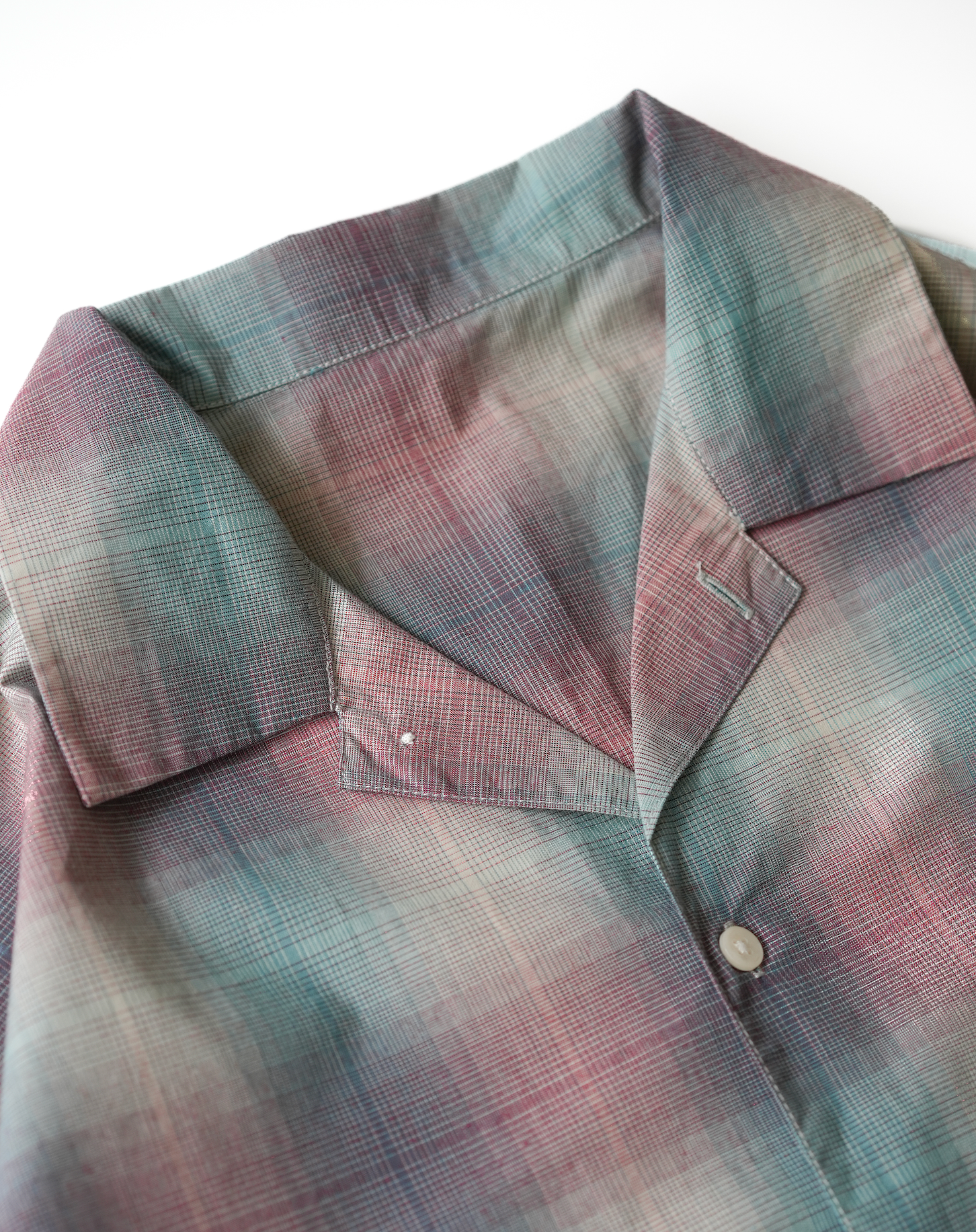 オープンカラーチェックシャツ B5088