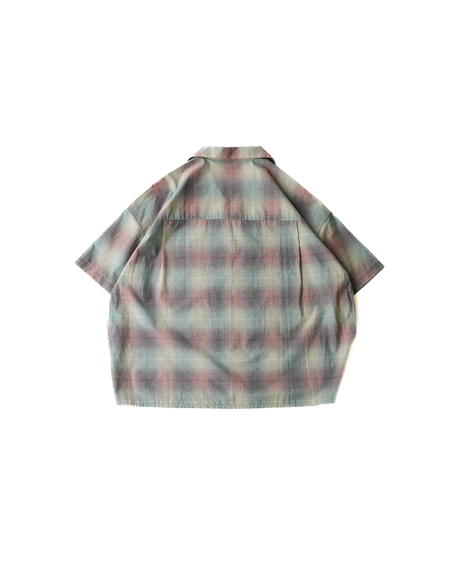 オープンカラーチェックシャツ B5088