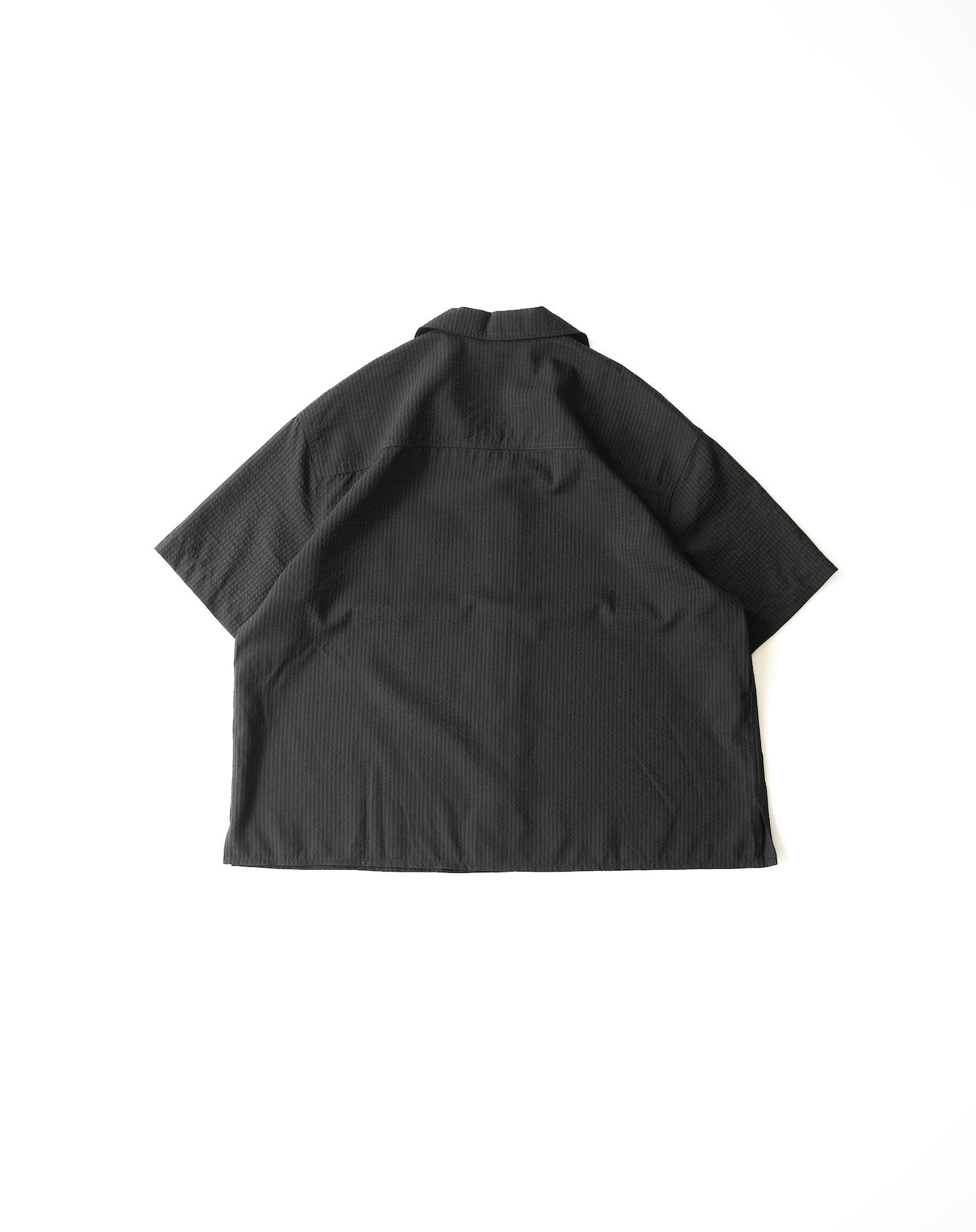 オープンカラーシアサッカーシャツ B5092