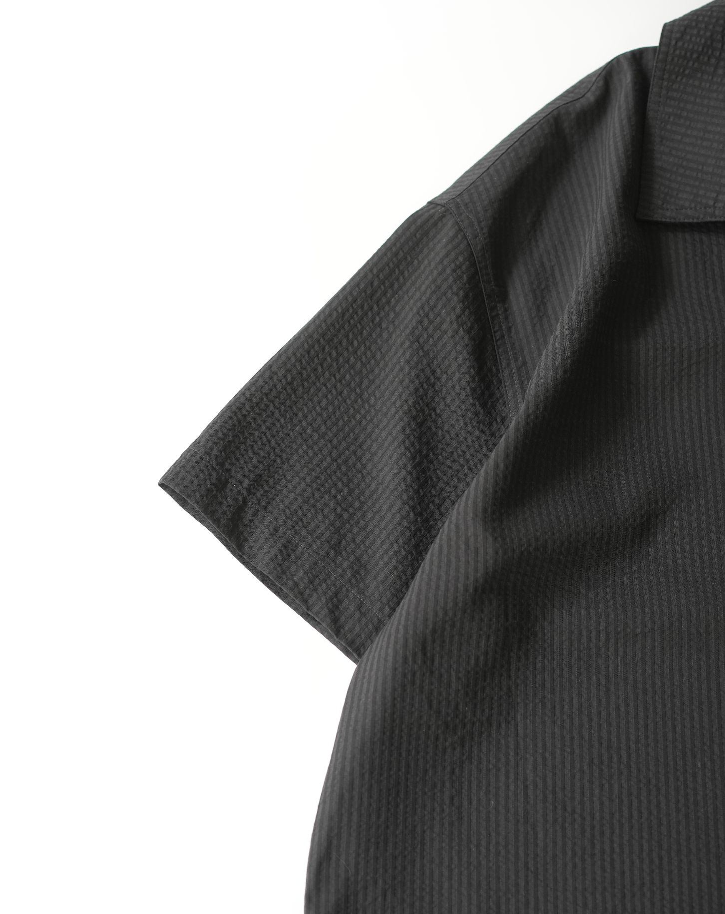 オープンカラーシアサッカーシャツ B5092