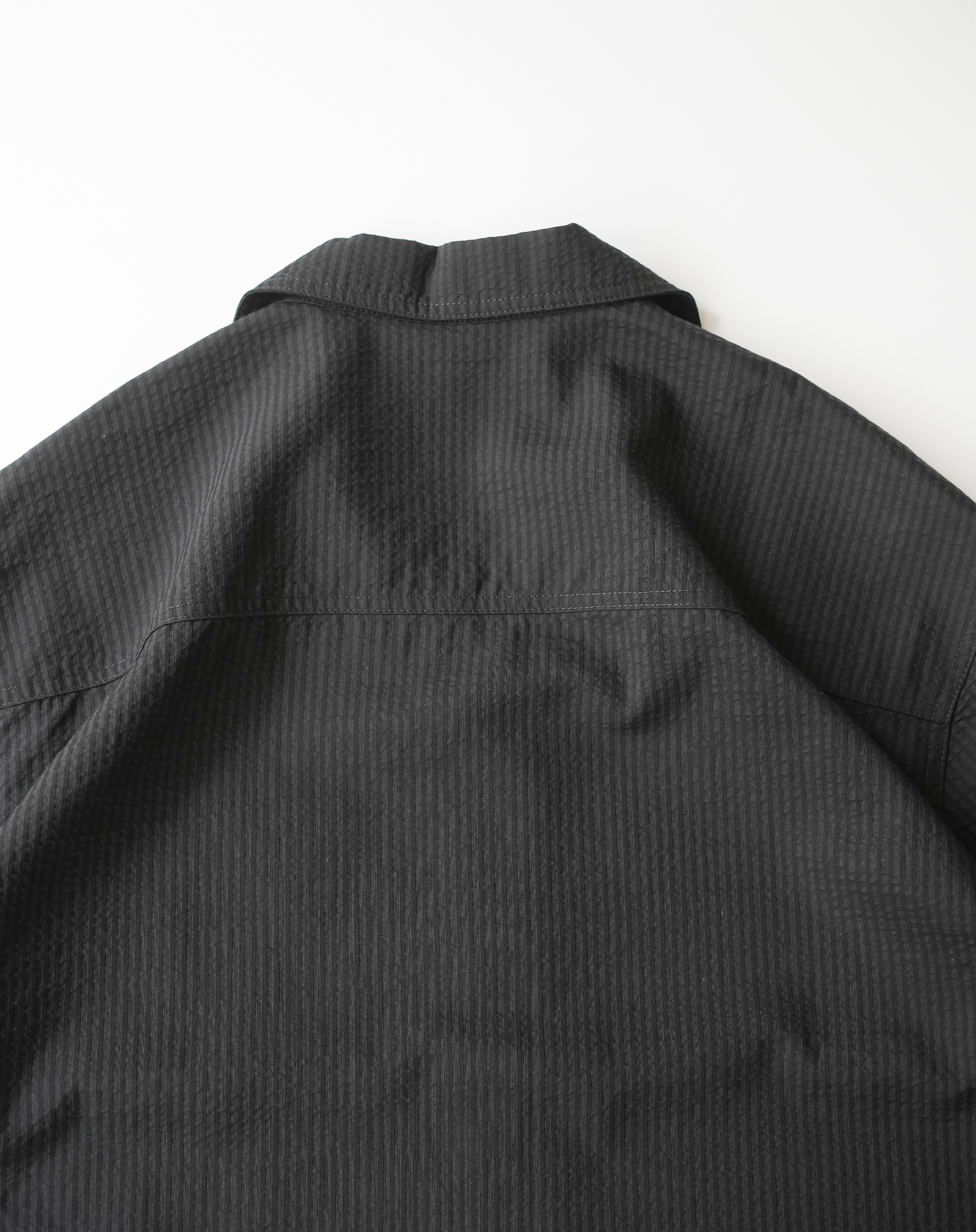 オープンカラーシアサッカーシャツ B5092