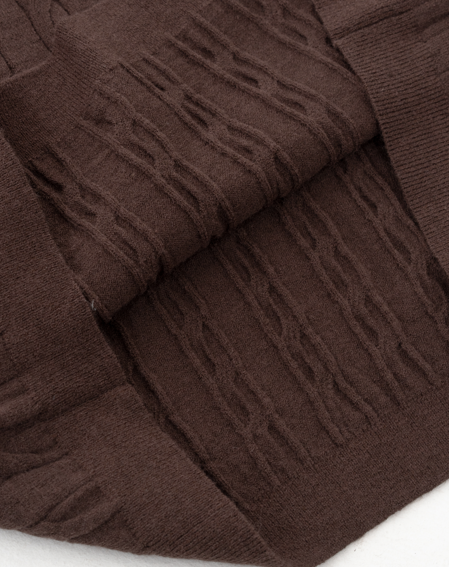 ケーブルニットポロ B5086