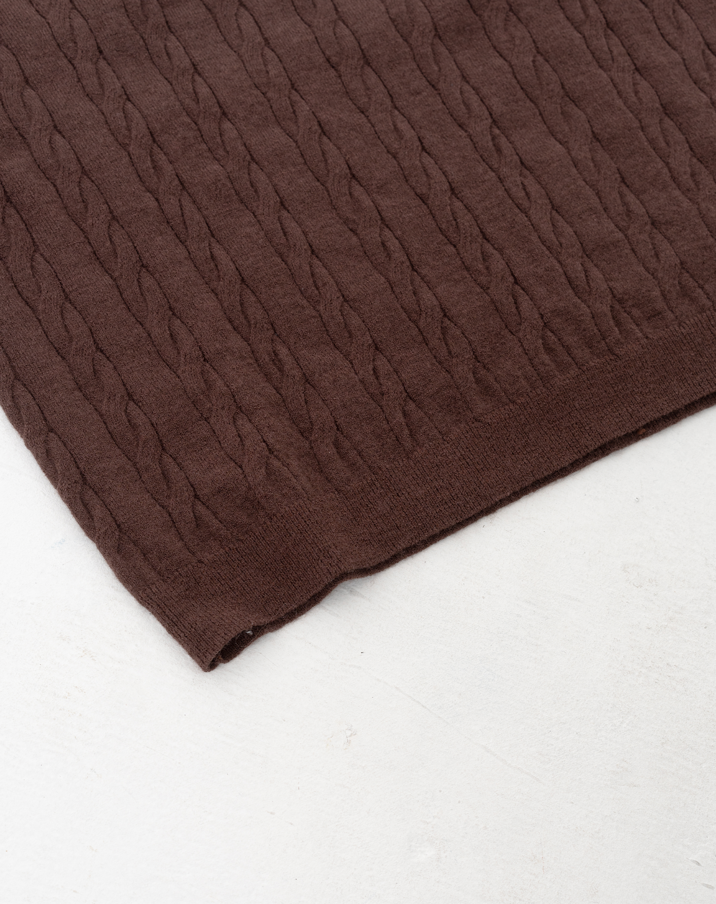 ケーブルニットポロ B5086