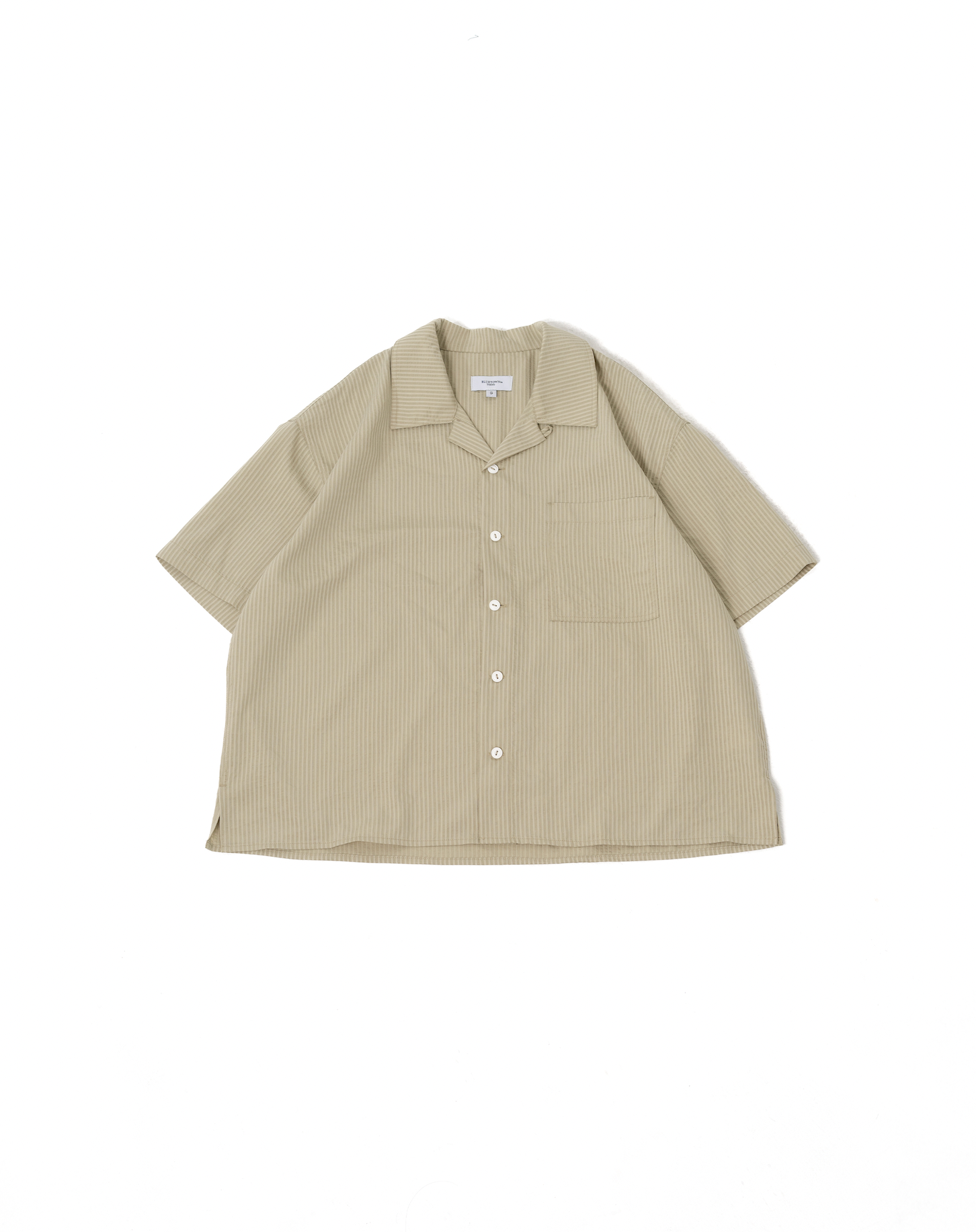 オープンカラーシアサッカーシャツ B5092