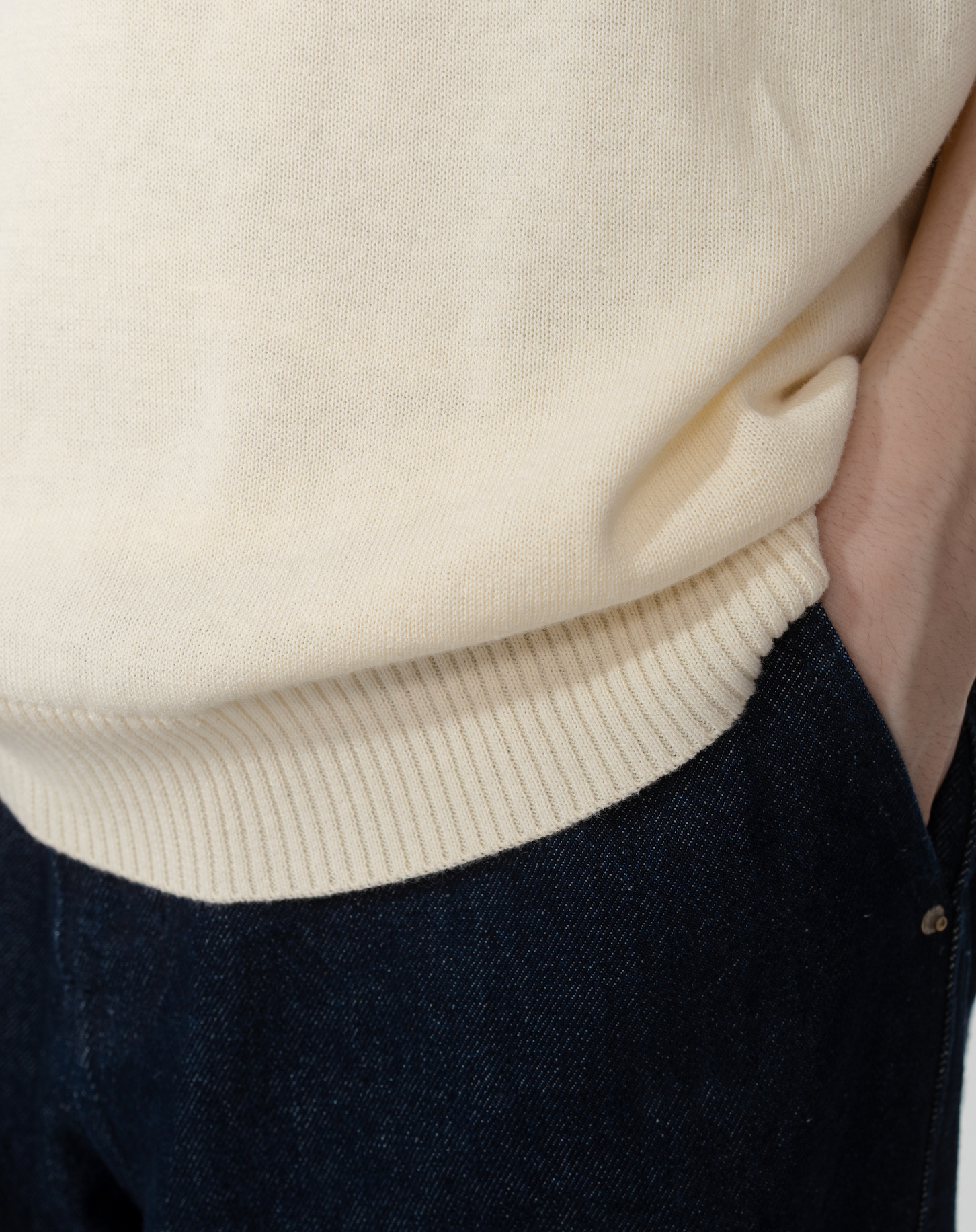 ヘンリーネックニットT B5076