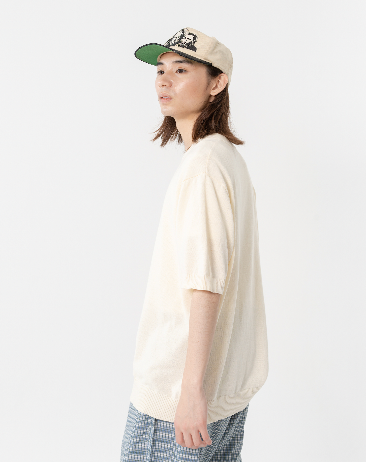 ヘンリーネックニットT B5076