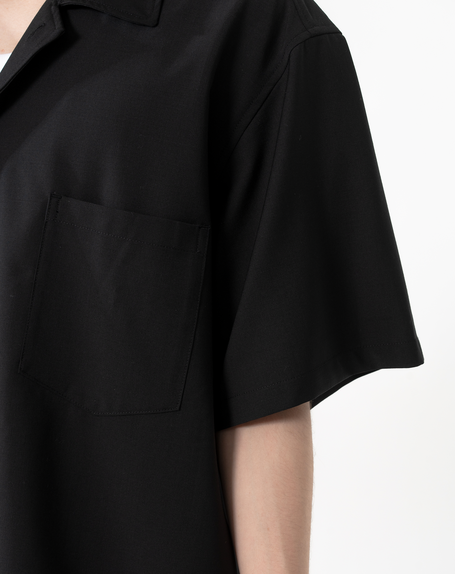 50ウール・オープンカラーシャツ B5089