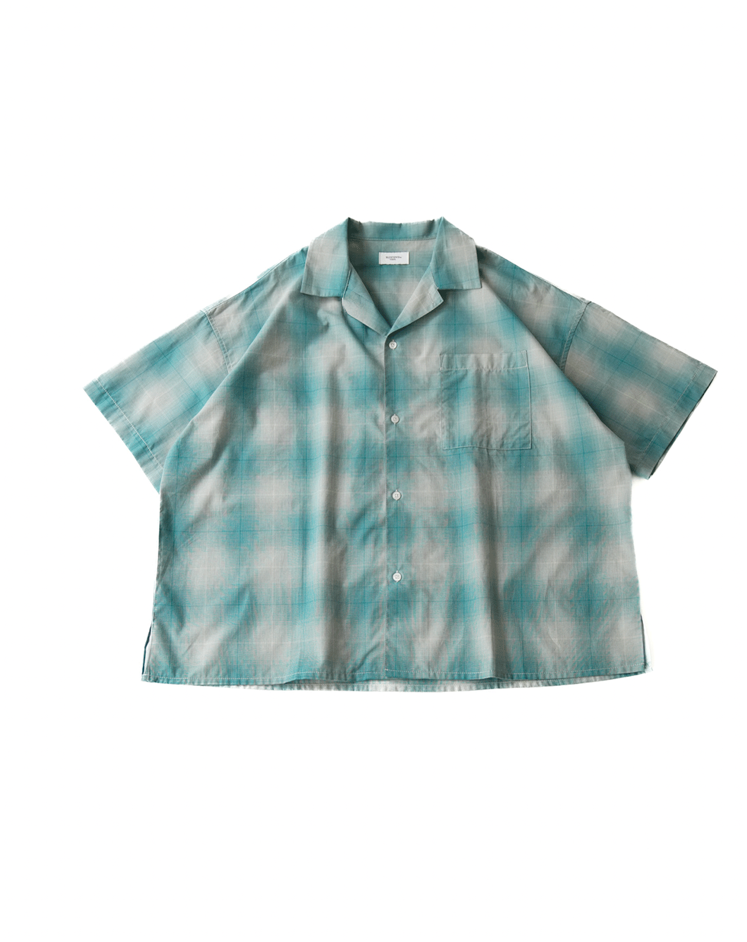 オープンカラーチェックシャツ B5088