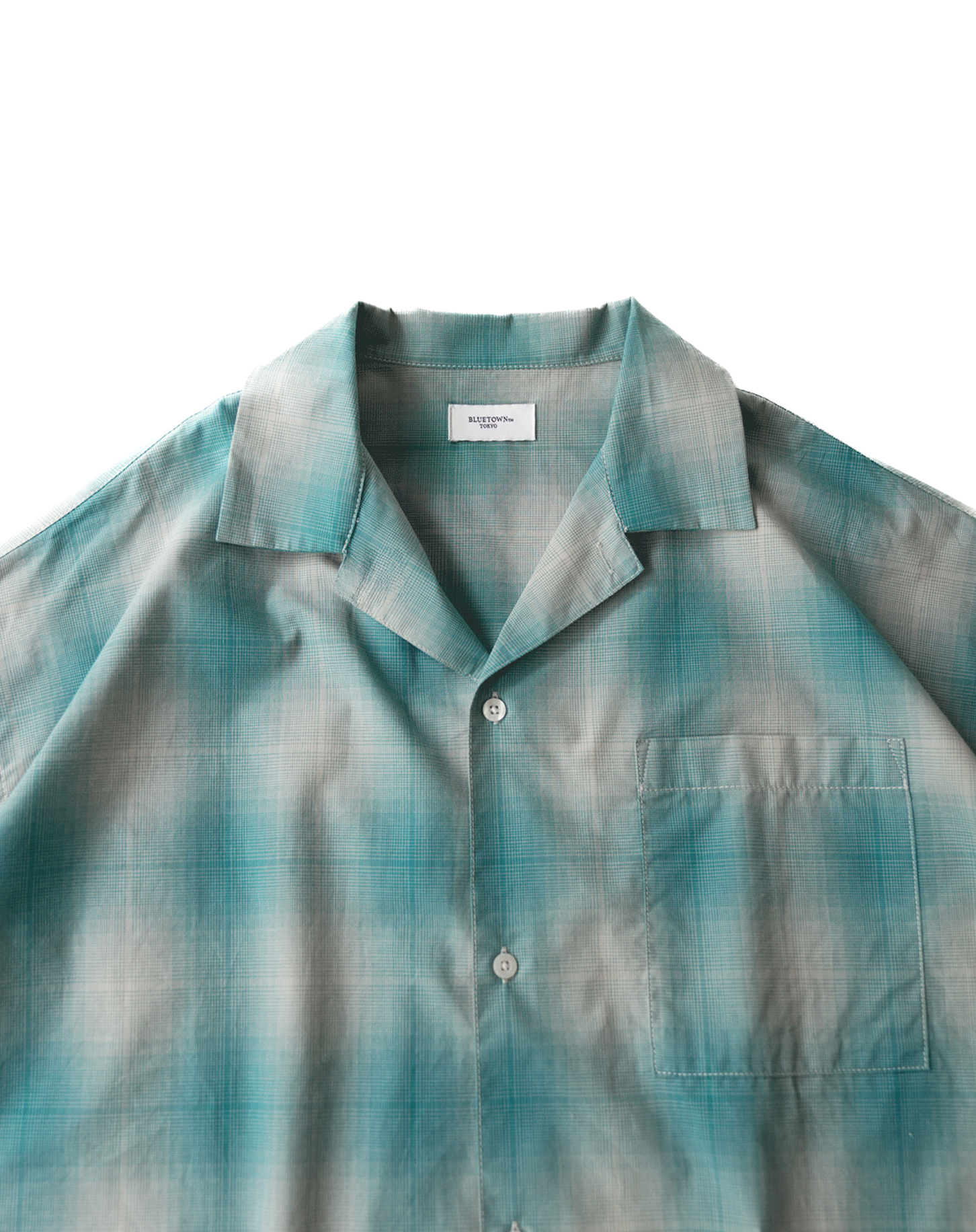 オープンカラーチェックシャツ B5088