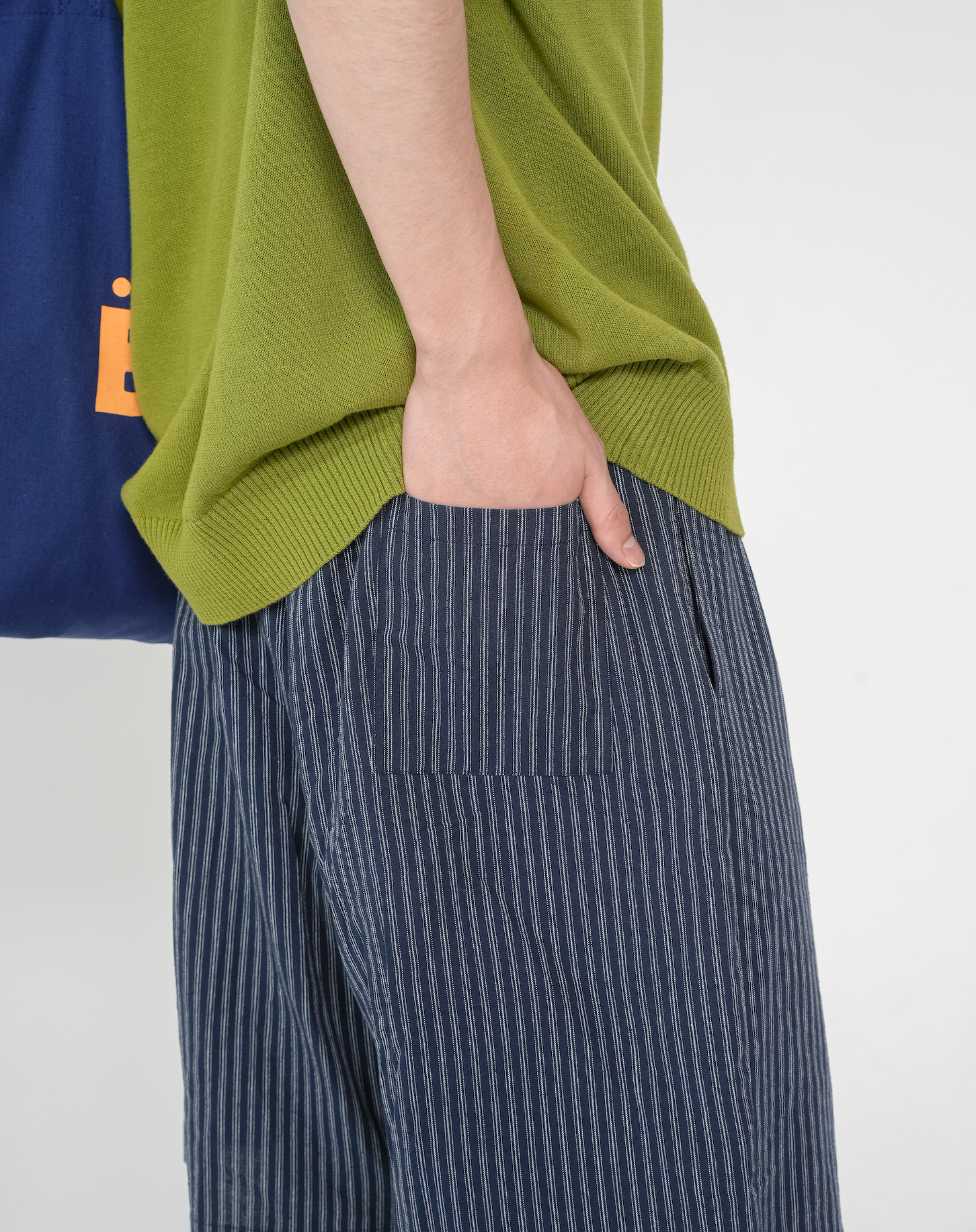 ストライプハーフパンツ B5072