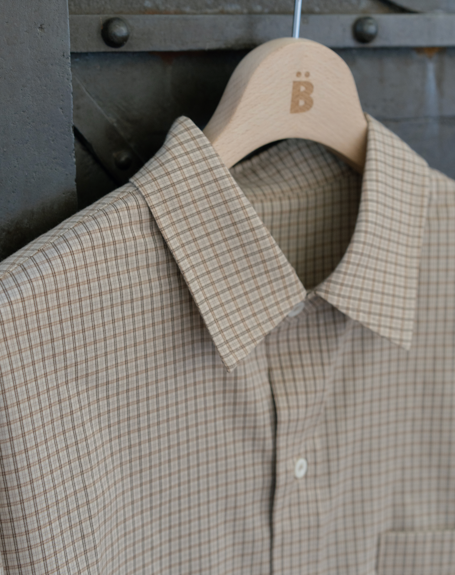 リラックスフィットチェックシャツ B5061