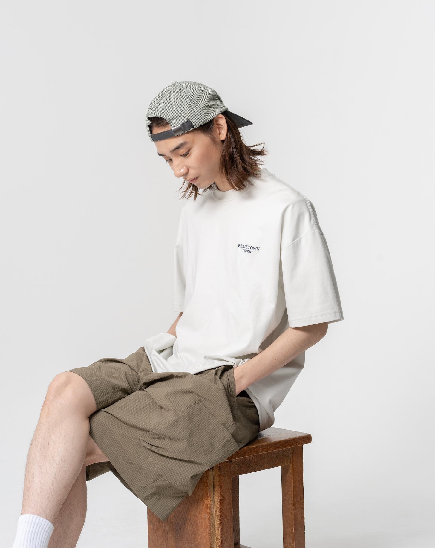 シアサッカーハーフパンツ B5079