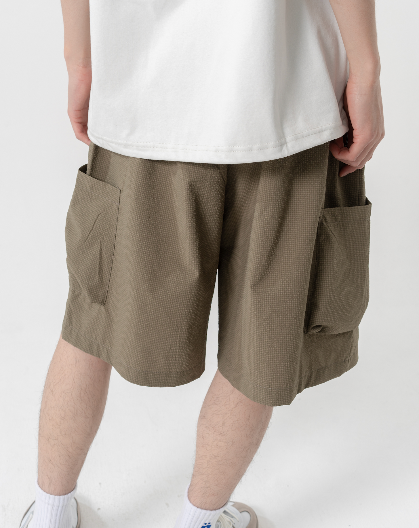 シアサッカーハーフパンツ B5079