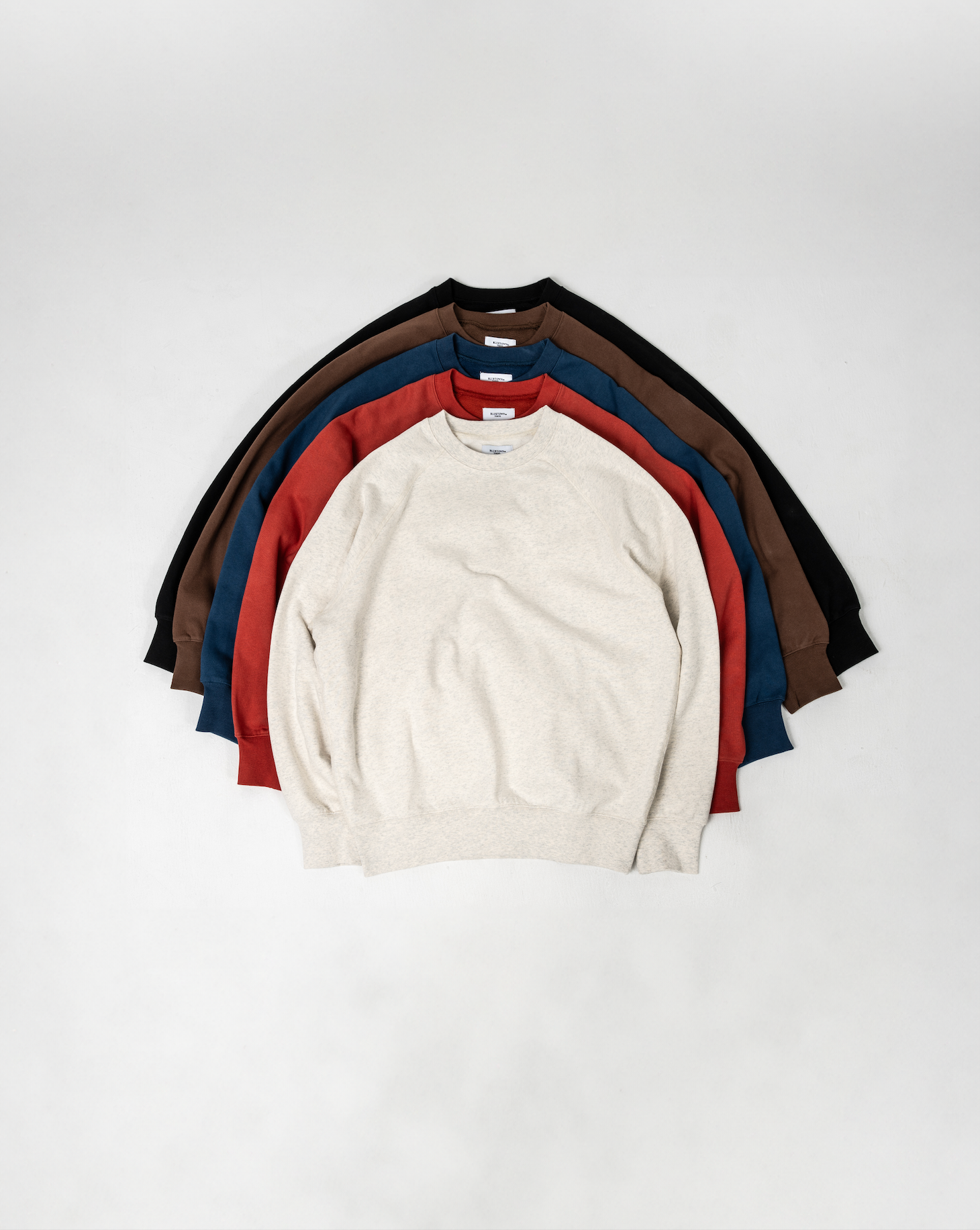 ラグランスリーブスウェット B5132