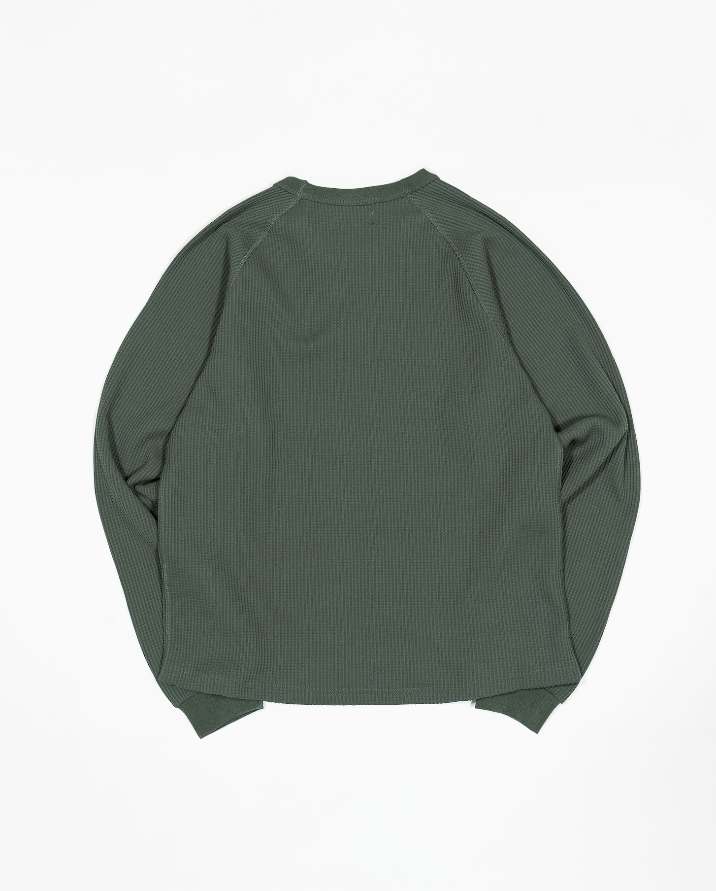 ワッフルクルーネックT B5114