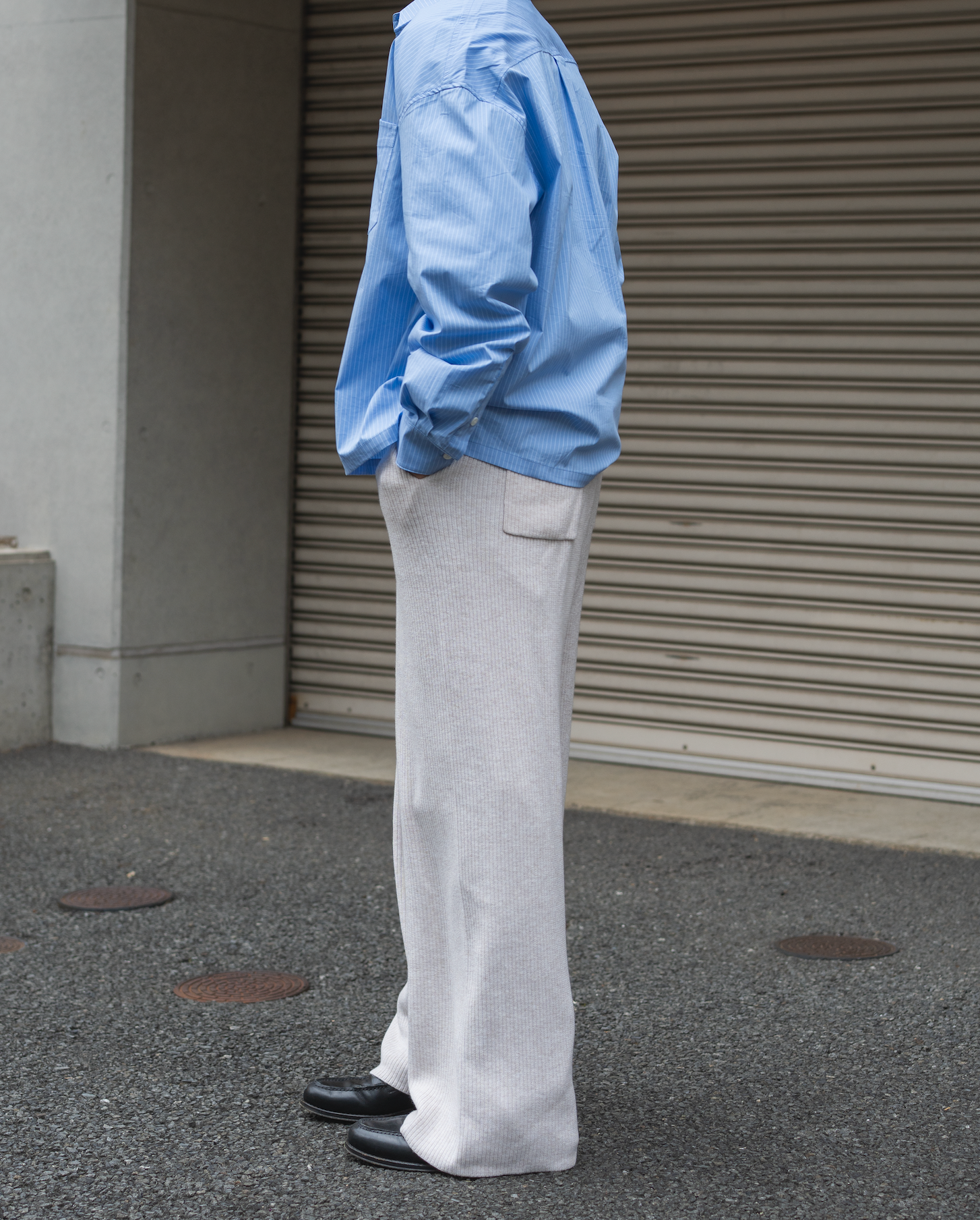 ストレートニットパンツ B5109