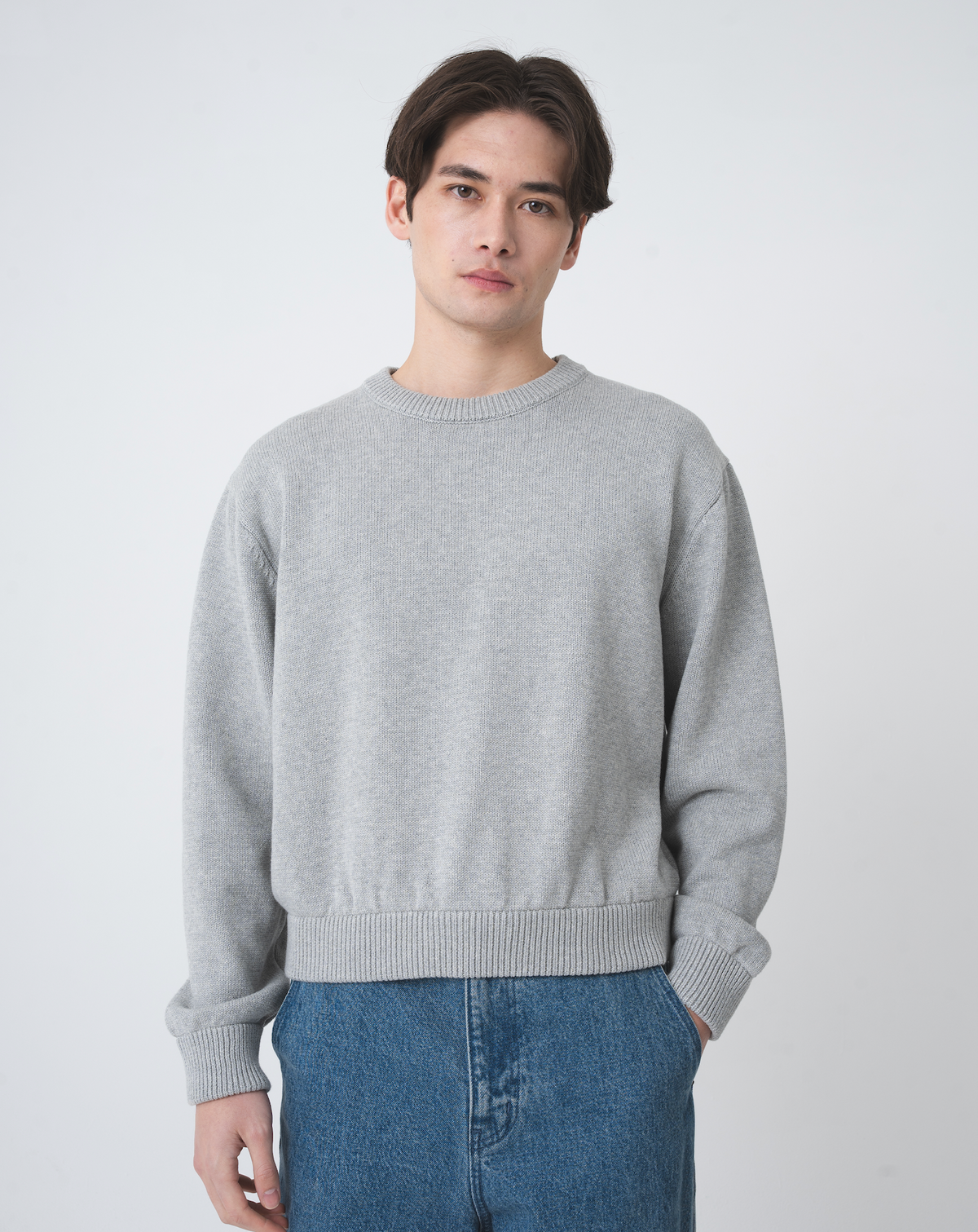 ウォッシャブルショートニット B5161 メンズカジュアル ファッション 