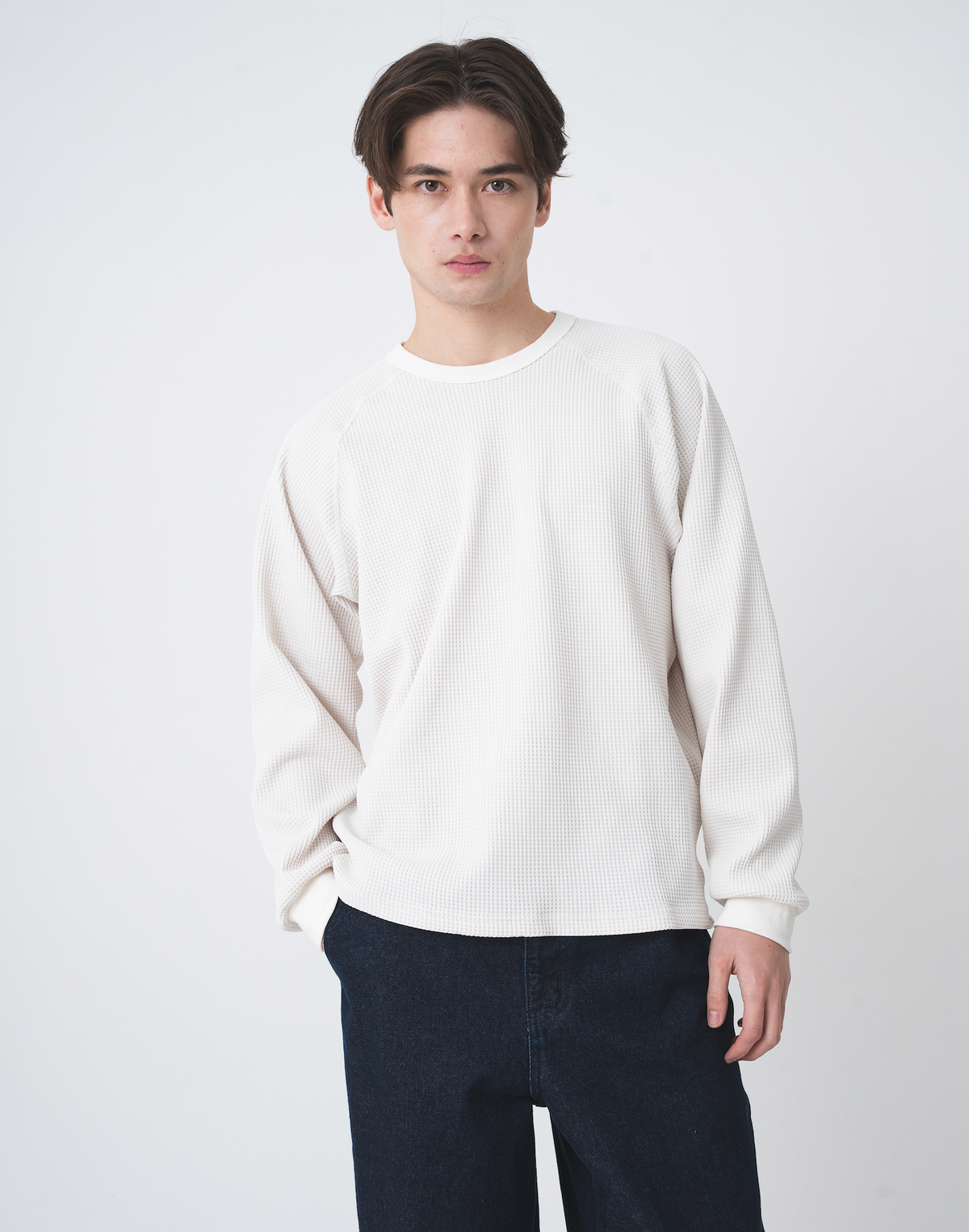 ワッフルクルーネックT B5114 メンズファッション ファッション ユニ ワッフルクルーネックT B5114 メンズファッション ファッション ユニ