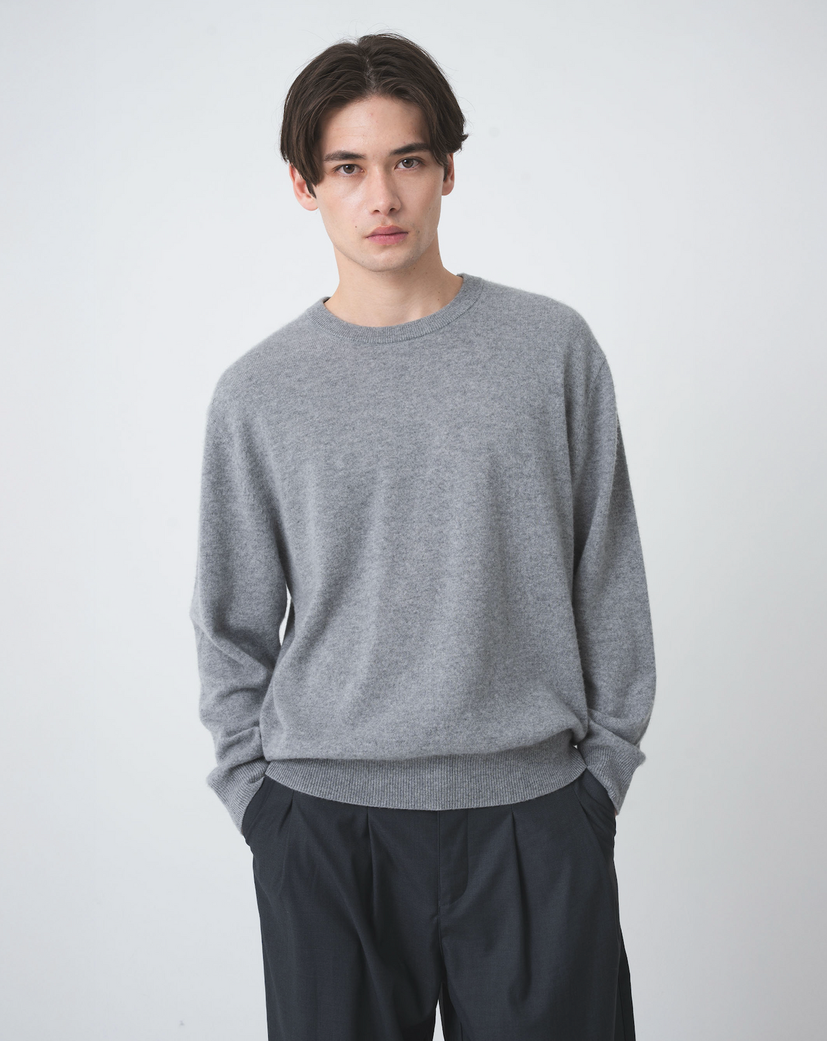 【美品】マルボンクルーネックセーター カシミヤクルーネックセーターB5111 ニット カシミヤ セーター メンズ