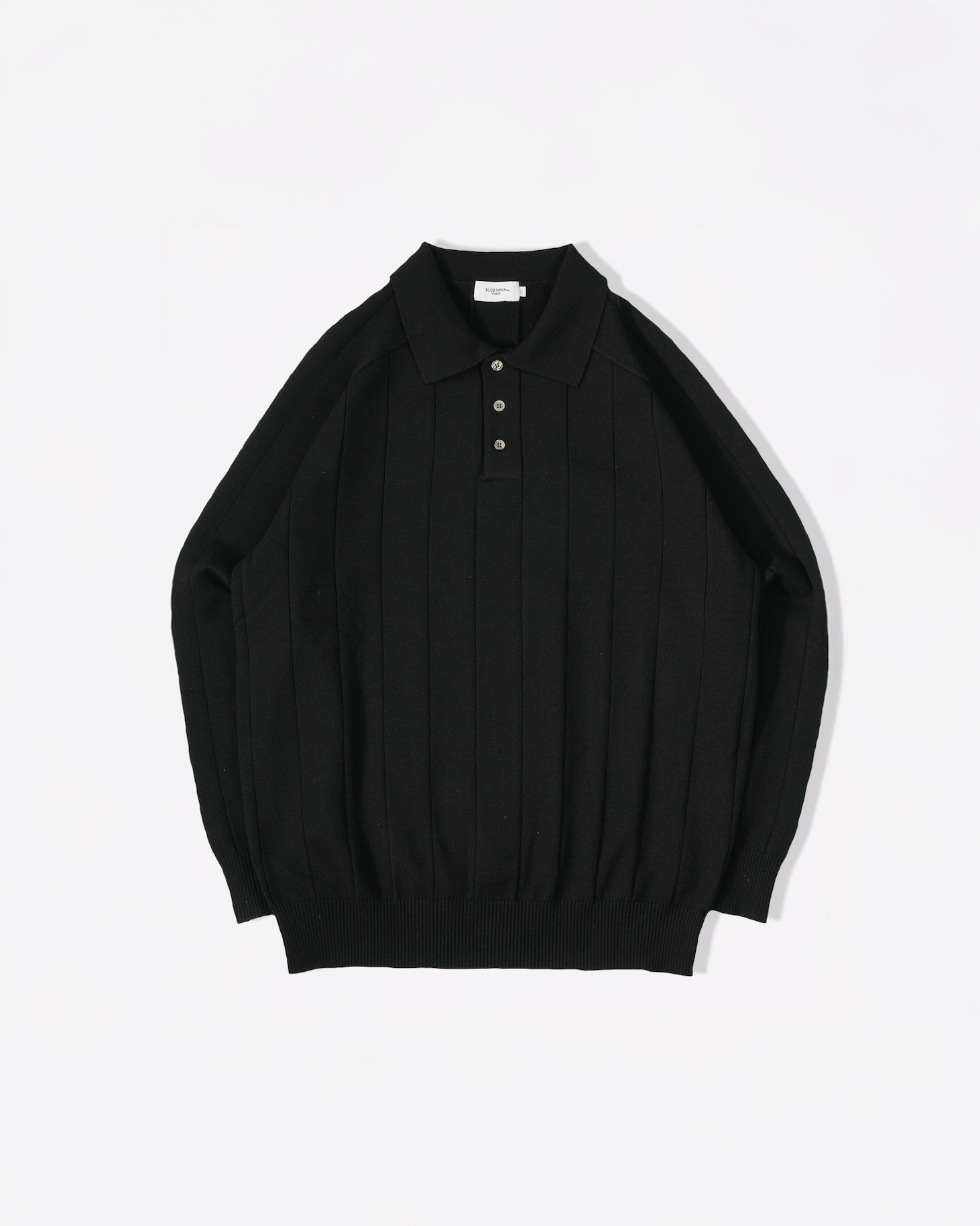 【3月上旬お届け】ウォッシャブルリブニットポロ B5192