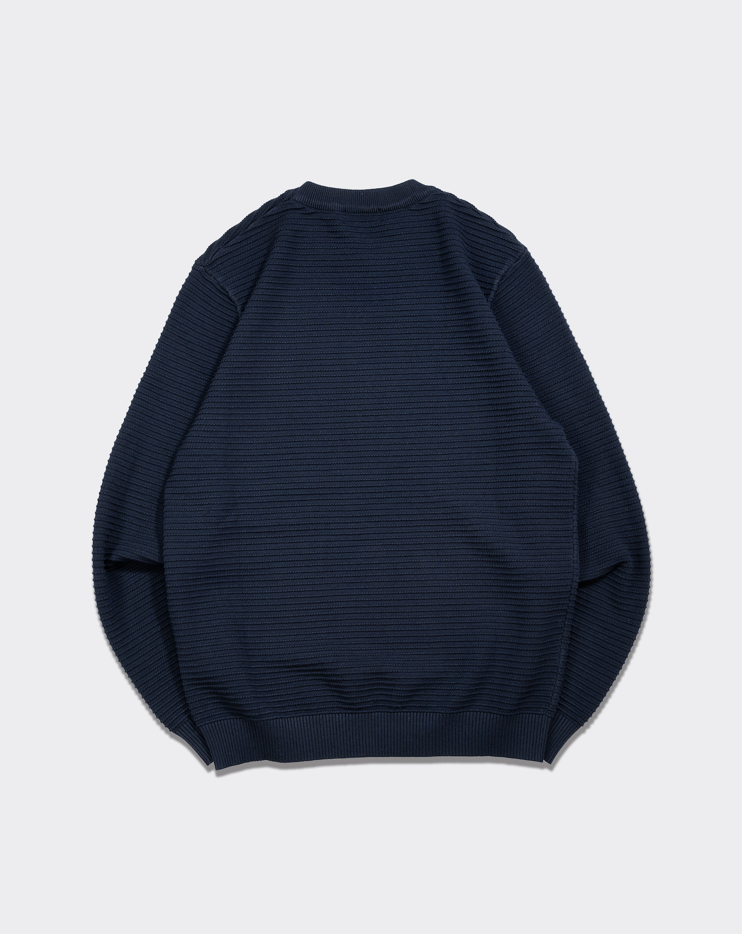 ファインリブクルーネックニット B5193