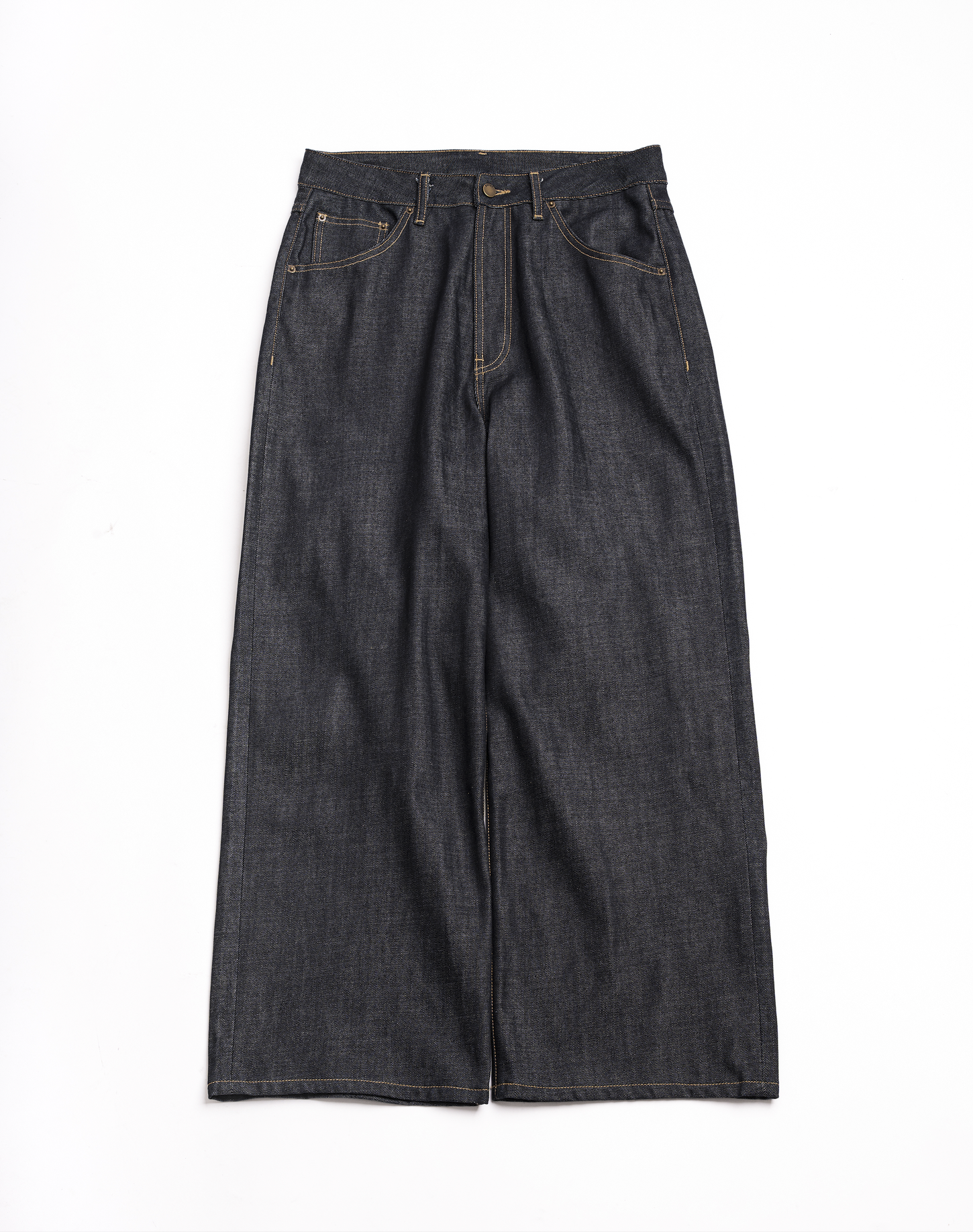 リジットワイドストレートデニム B5195