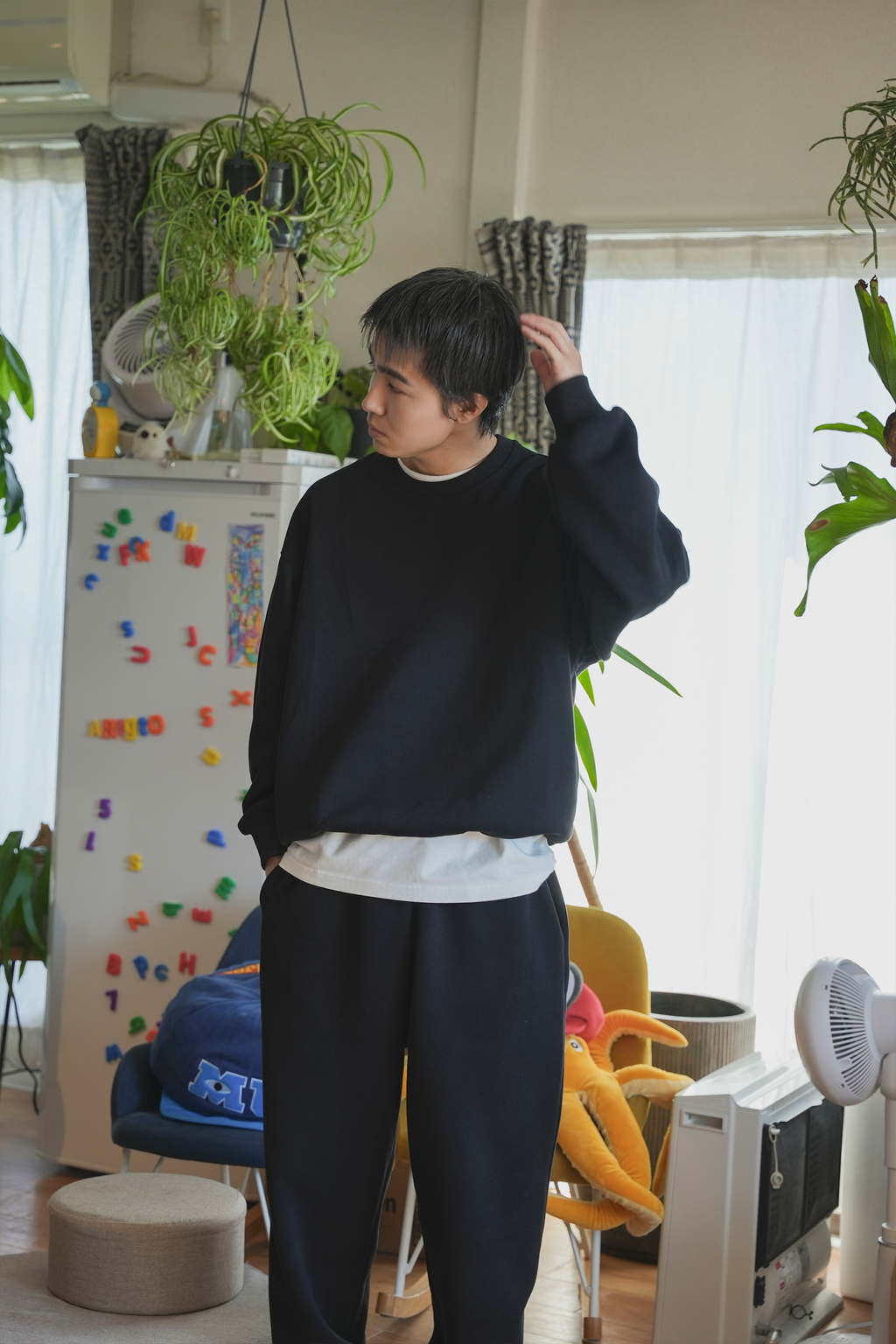 ニットライクスウェットシャツ B3401