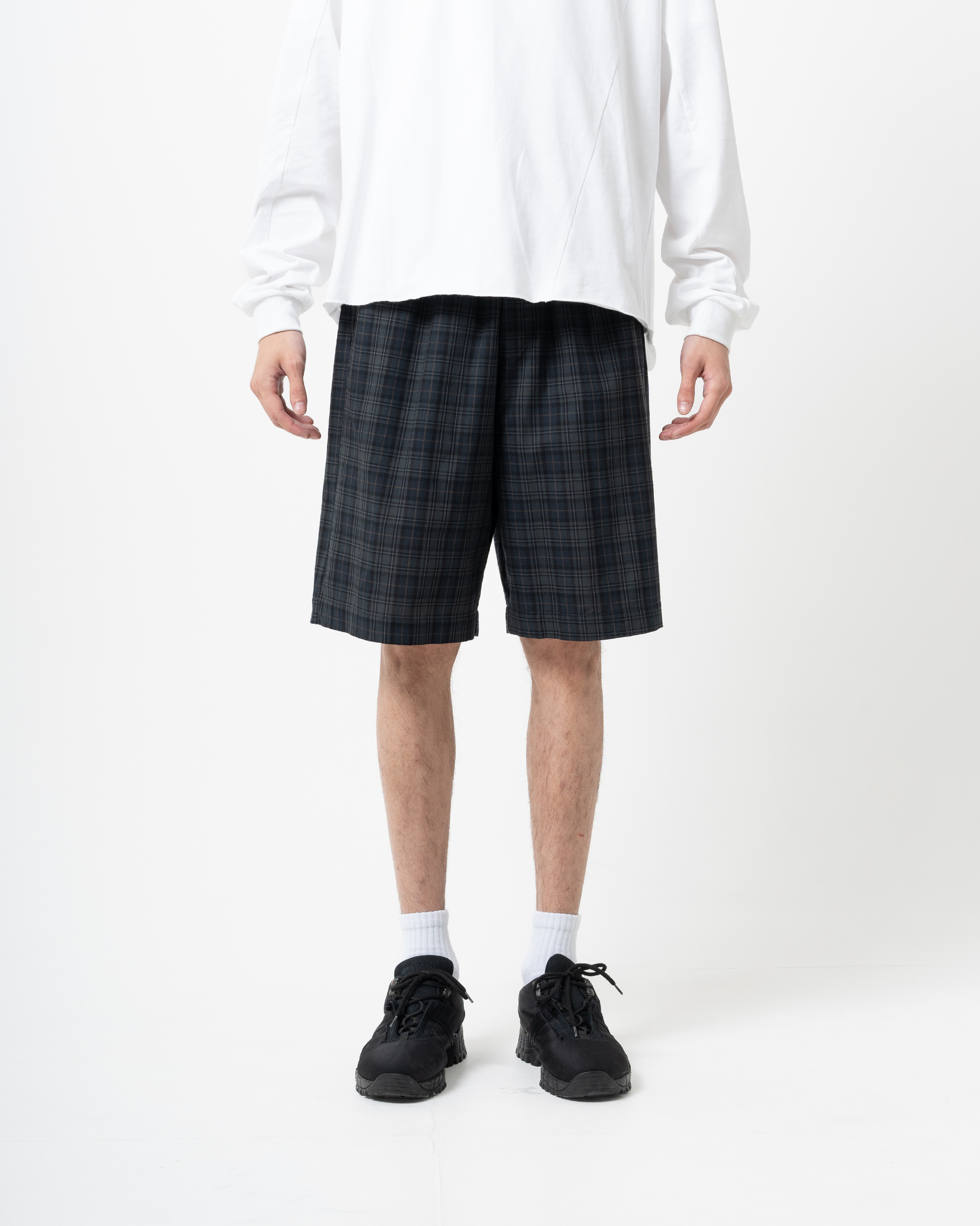 チェックハーフパンツ B5073 シティガール シティボーイ カジュアル