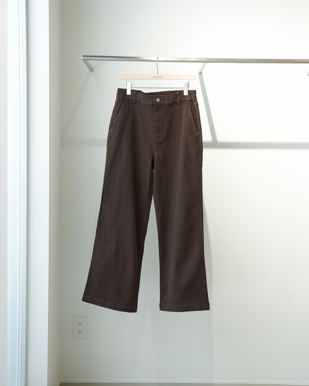 ウォッシュドコットンストライプパンツ B4995
