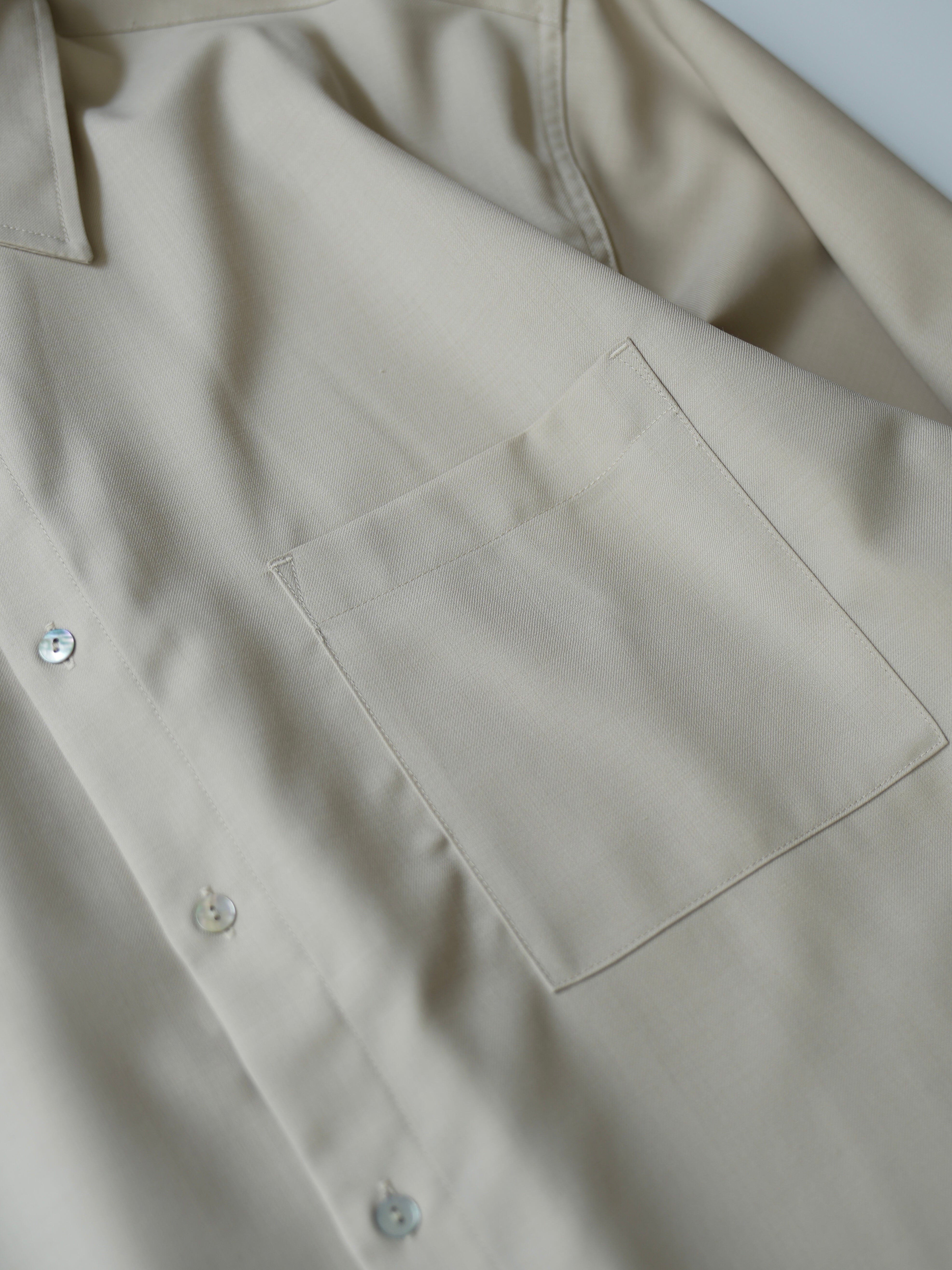 ウールブレンドシャツ B5053