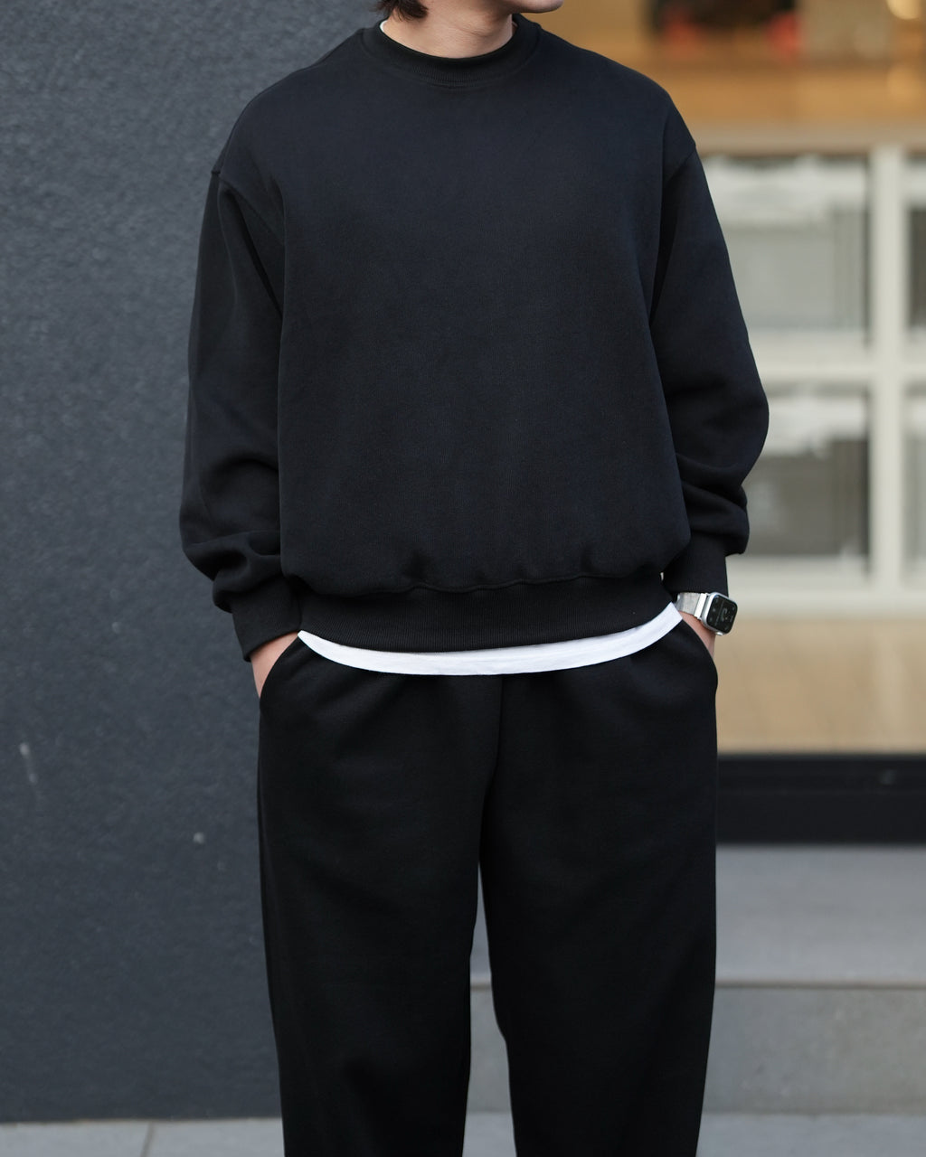 ニットライクスウェットシャツ B3401