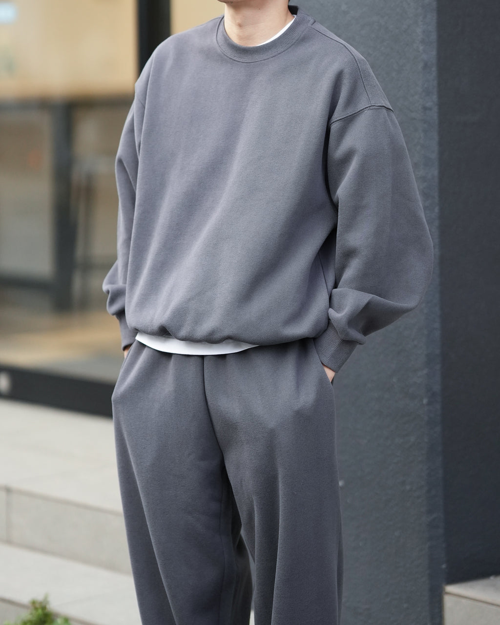 ニットライクスウェットシャツ B3401