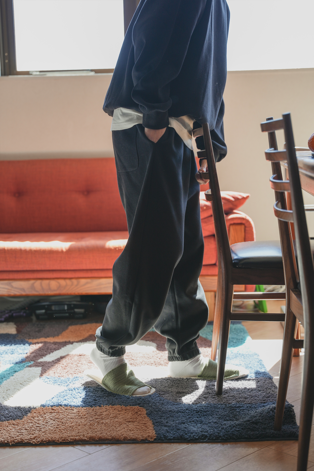 ニットライクスウェットパンツ B3402