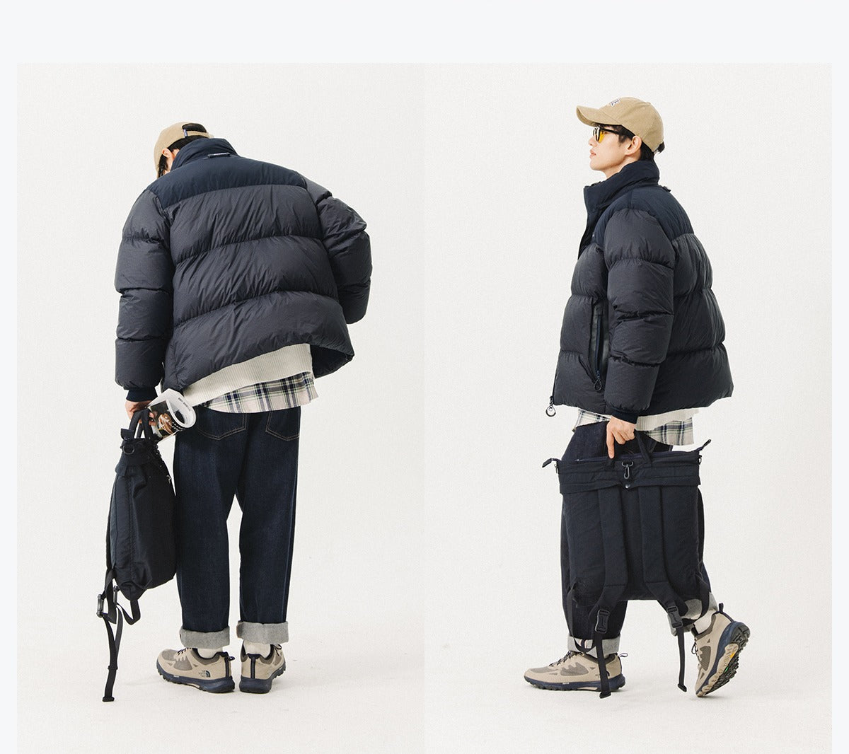 【1周内发货】NOTHOMMEBLUE 3 Defense 2way羽绒服 B1176