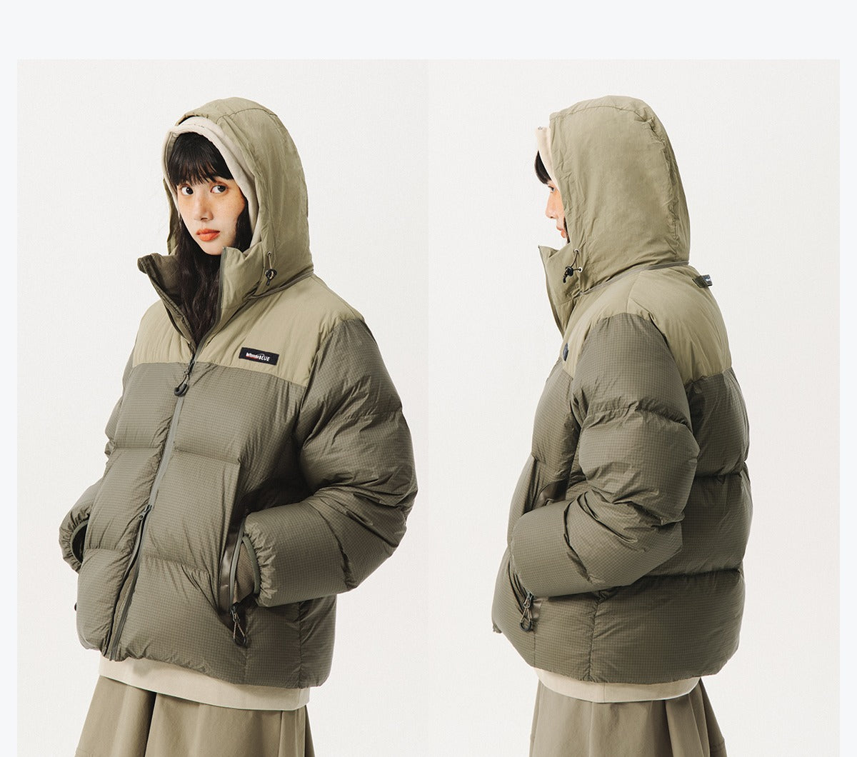 【1周内发货】NOTHOMMEBLUE 3 Defense 2way羽绒服 B1176