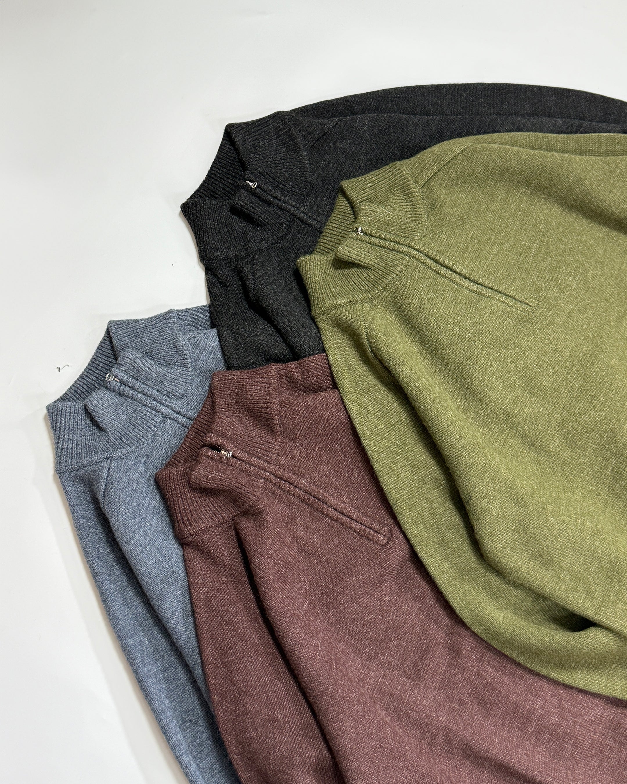 ハーフジップセーター B5185