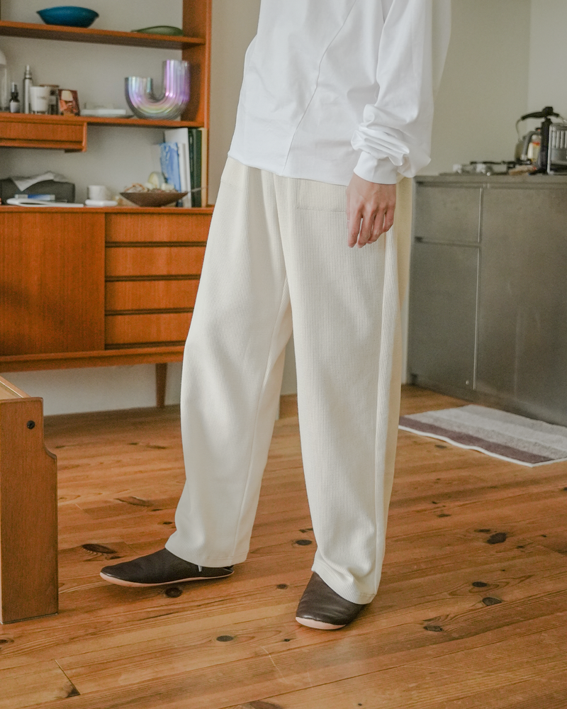 [Delivery within 1 week] Straight waffle pants B5066